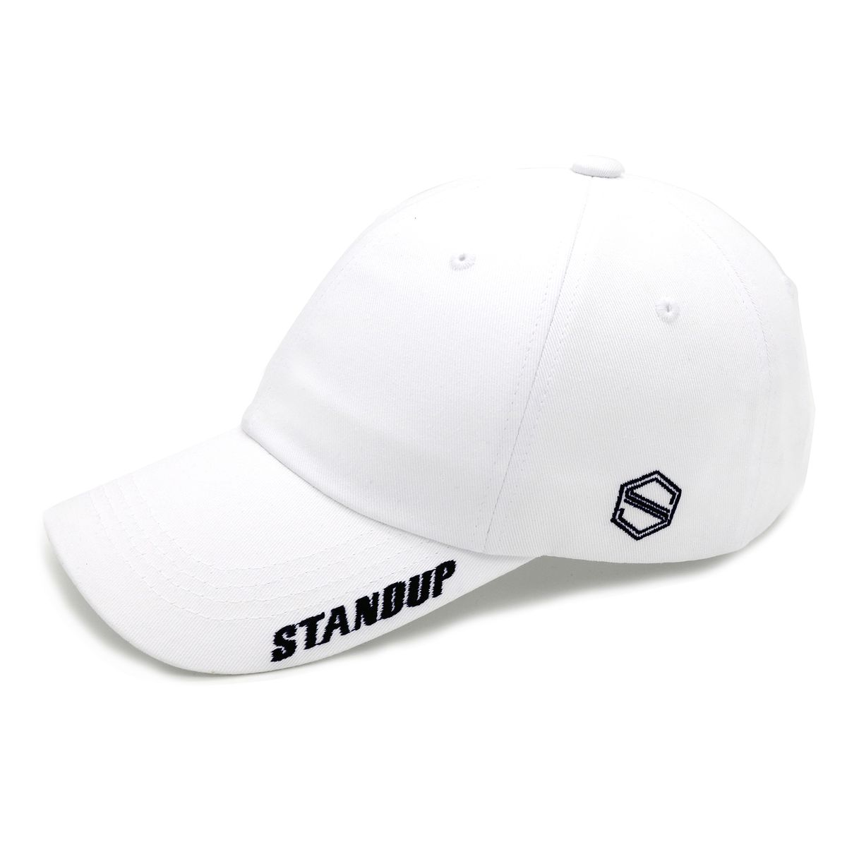스탠드업(STANDUP) 바이저스탠드업 화이트 볼캡(레귤러핏)