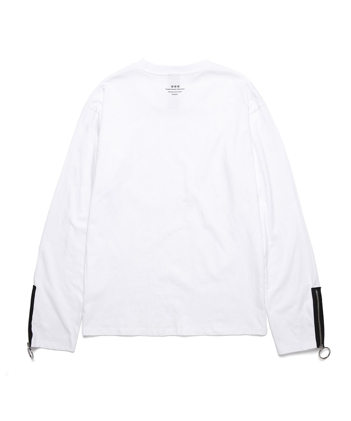 피피피(P.P.P) ZIP UP LONG SLEEVE (WHITE)