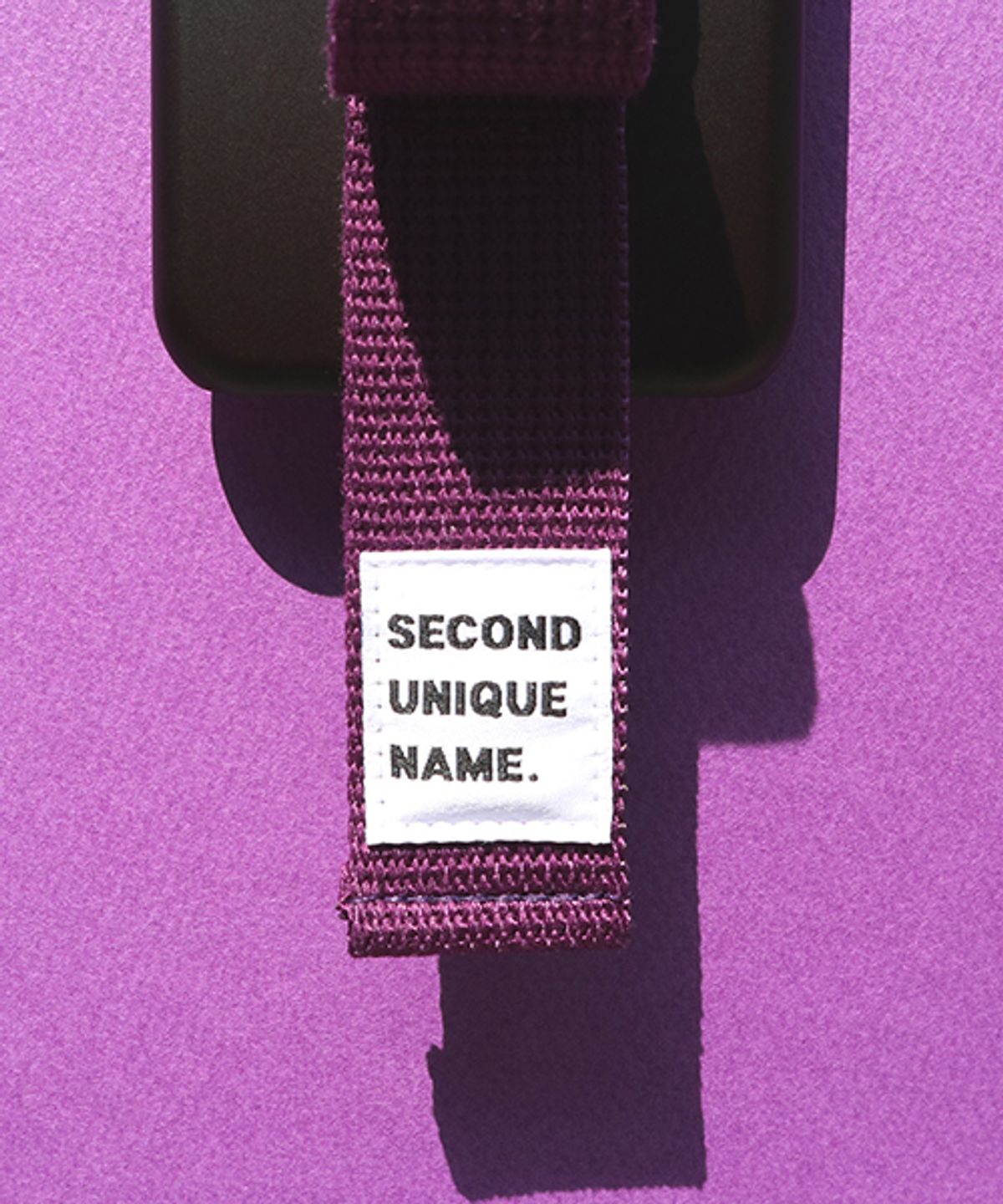 세컨드유니크네임(SECOND UNIQUE NAME) SUN CASE RIBBON BLACK DEEP PURPLE