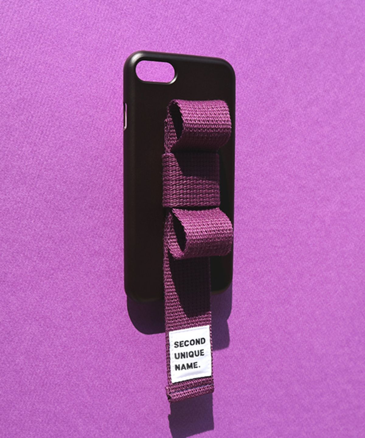 세컨드유니크네임(SECOND UNIQUE NAME) SUN CASE RIBBON BLACK DEEP PURPLE