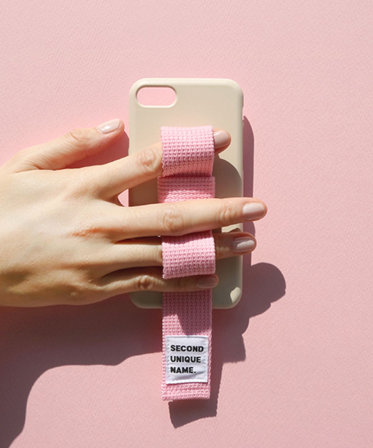 세컨드유니크네임(SECOND UNIQUE NAME) SUN CASE RIBBON IVORY LIGHT PINK