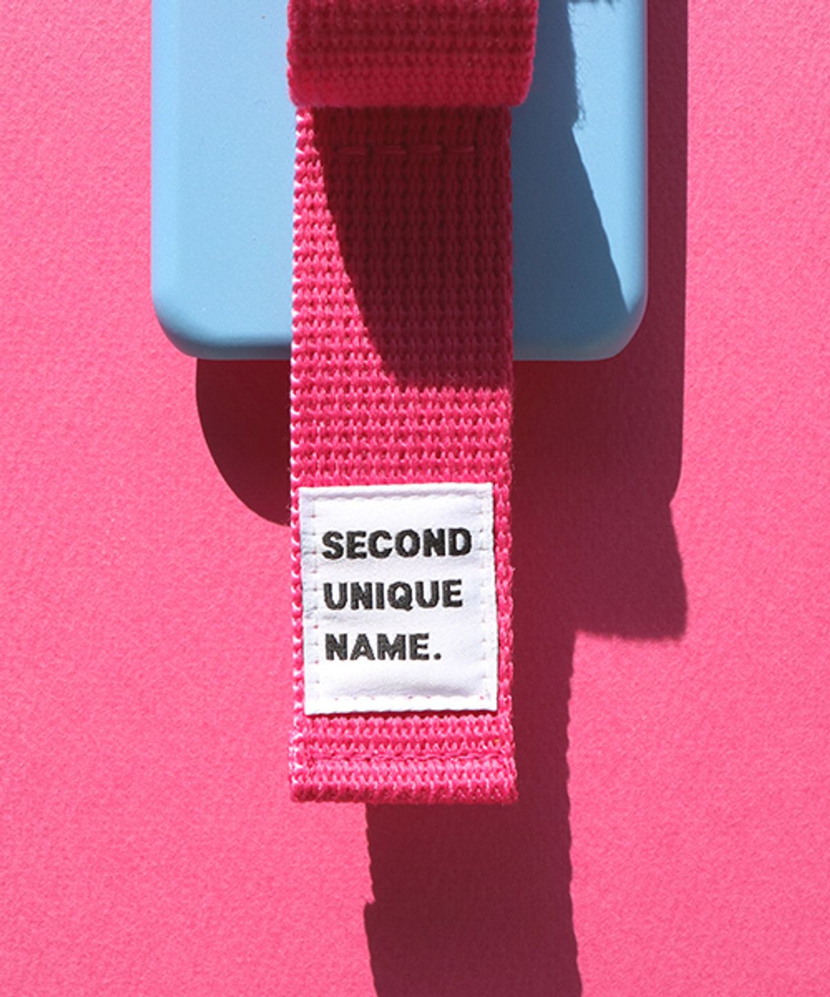 세컨드유니크네임(SECOND UNIQUE NAME) SUN CASE RIBBON LIGHT BLUE DEEP PINK