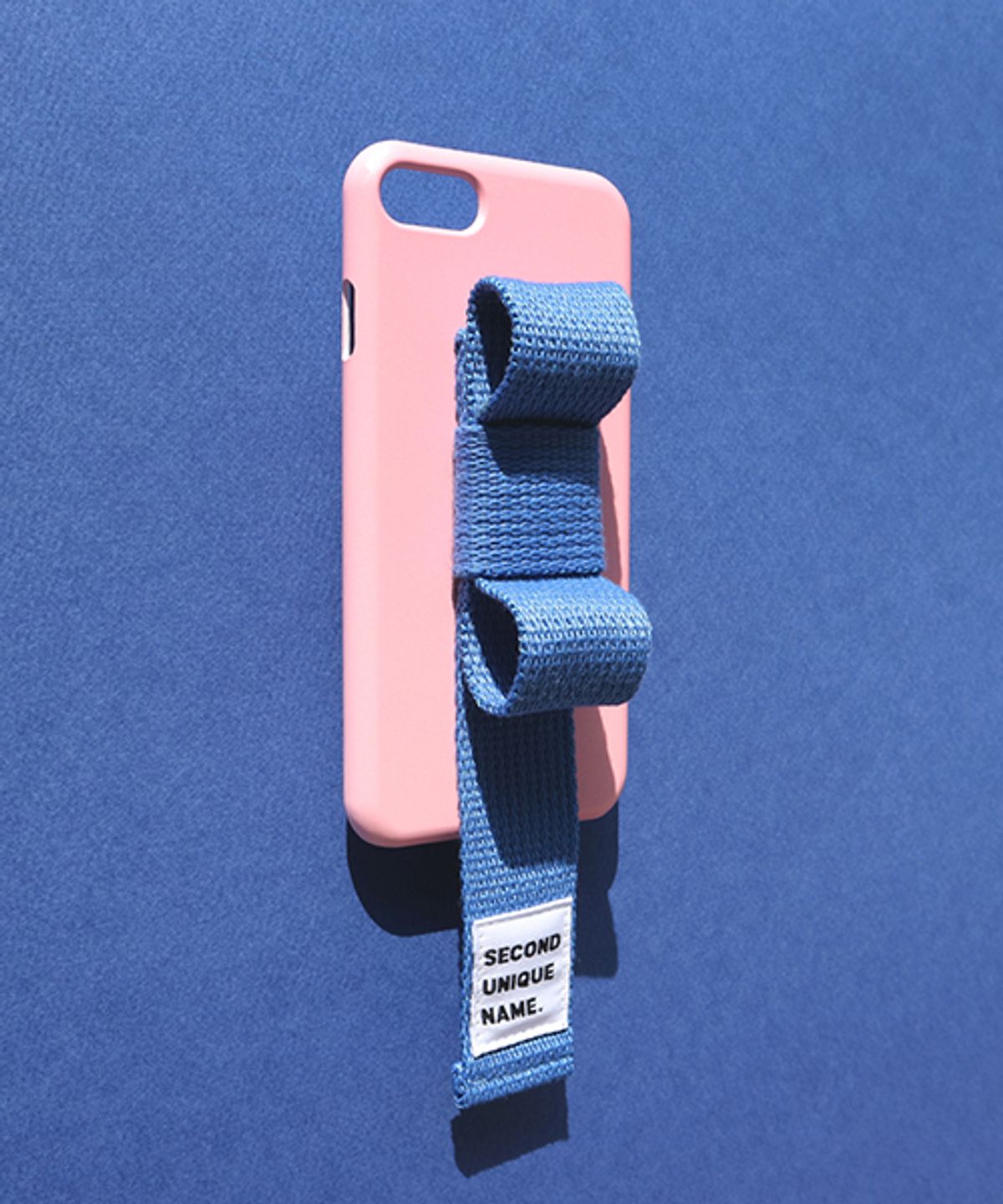 세컨드유니크네임(SECOND UNIQUE NAME) SUN CASE RIBBON LIGHT PINK RIVER BLUE