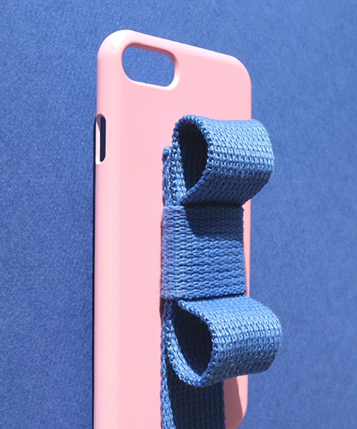 세컨드유니크네임(SECOND UNIQUE NAME) SUN CASE RIBBON LIGHT PINK RIVER BLUE