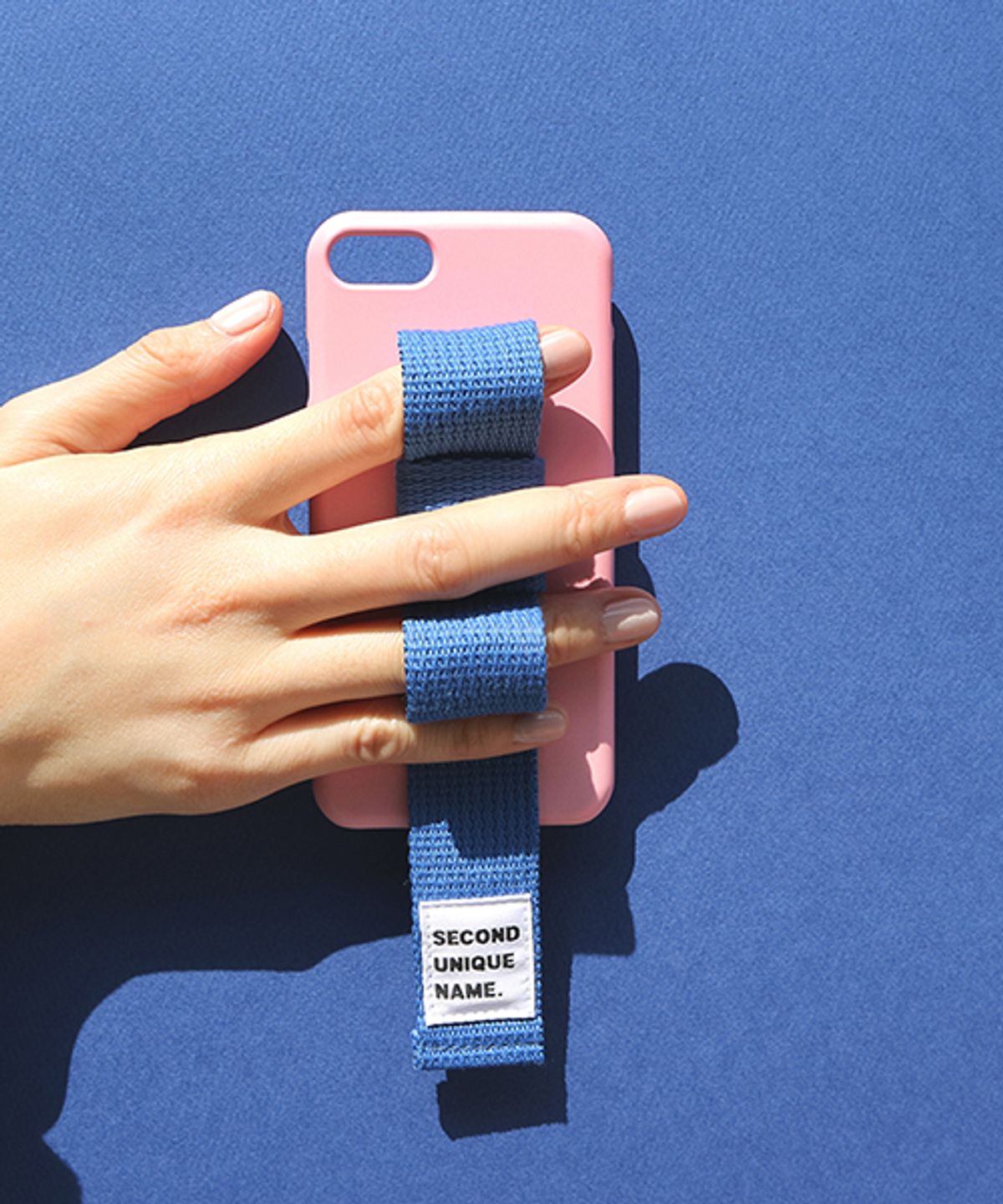 세컨드유니크네임(SECOND UNIQUE NAME) SUN CASE RIBBON LIGHT PINK RIVER BLUE