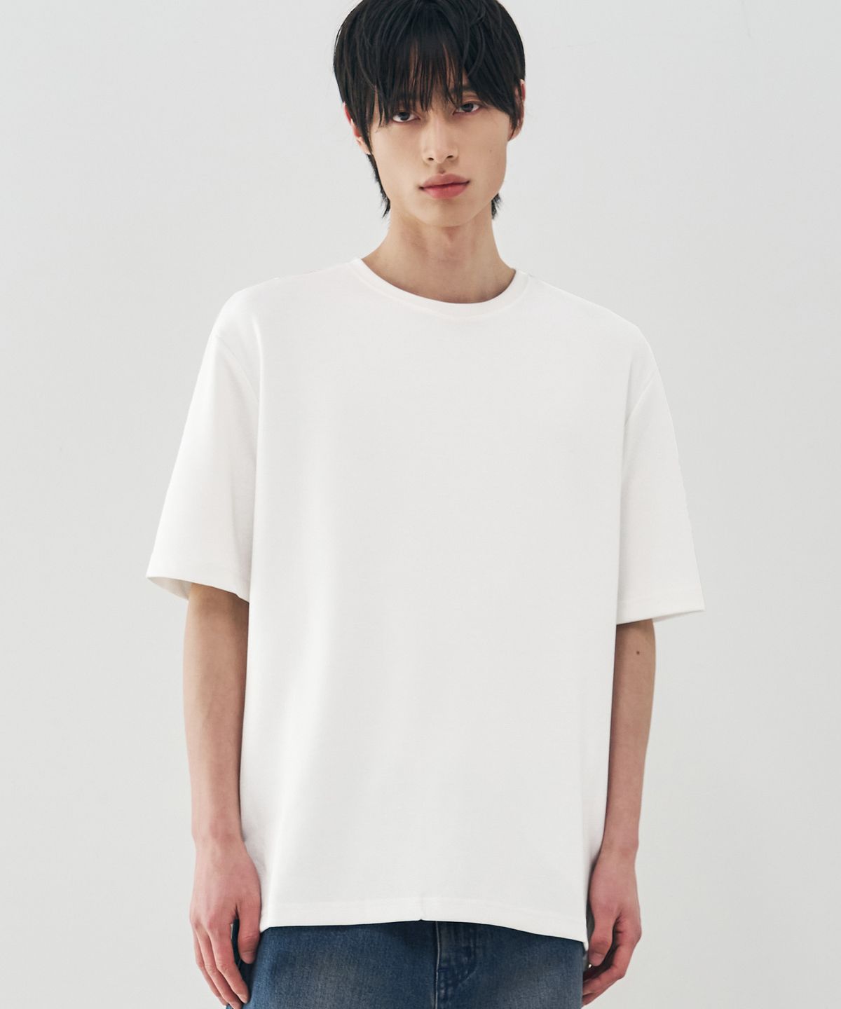 드로우핏(DRAW FIT) 에센셜 베이직 티셔츠 [OFFWHITE]