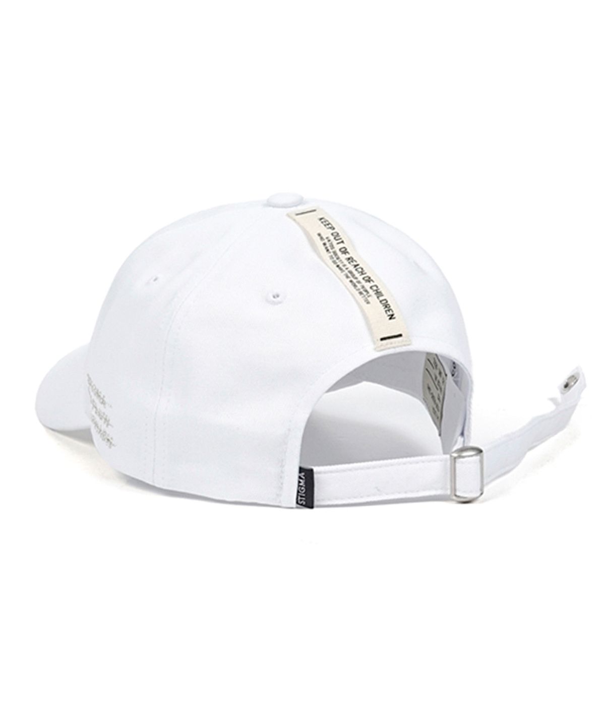 스티그마(STIGMA) CALIPH ASH X STIGMA BASEBALL CAP WHITE