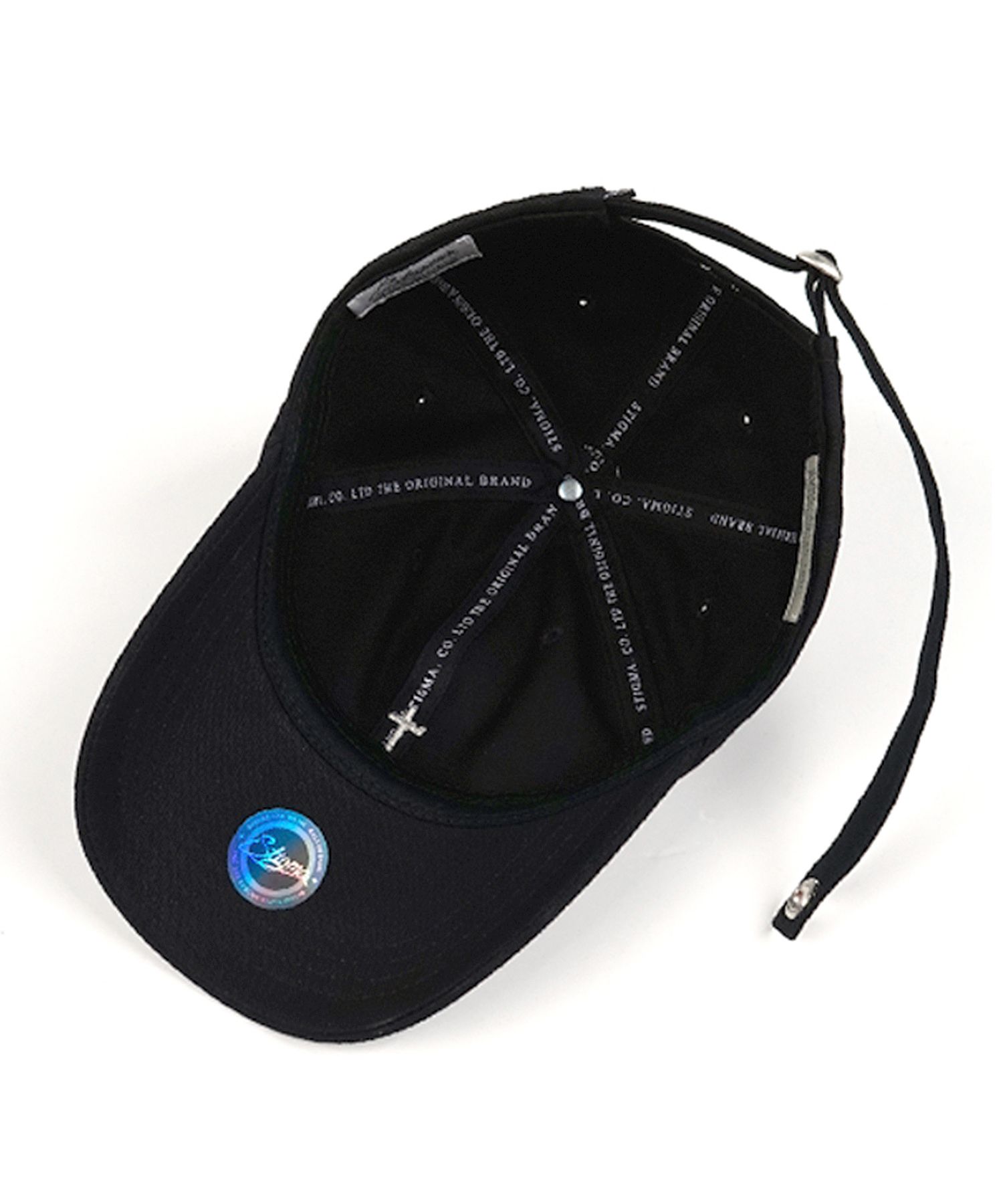 MUSINSA | STIGMA CALIPH ASH X STIGMA BASEBALL CAP BLACK
