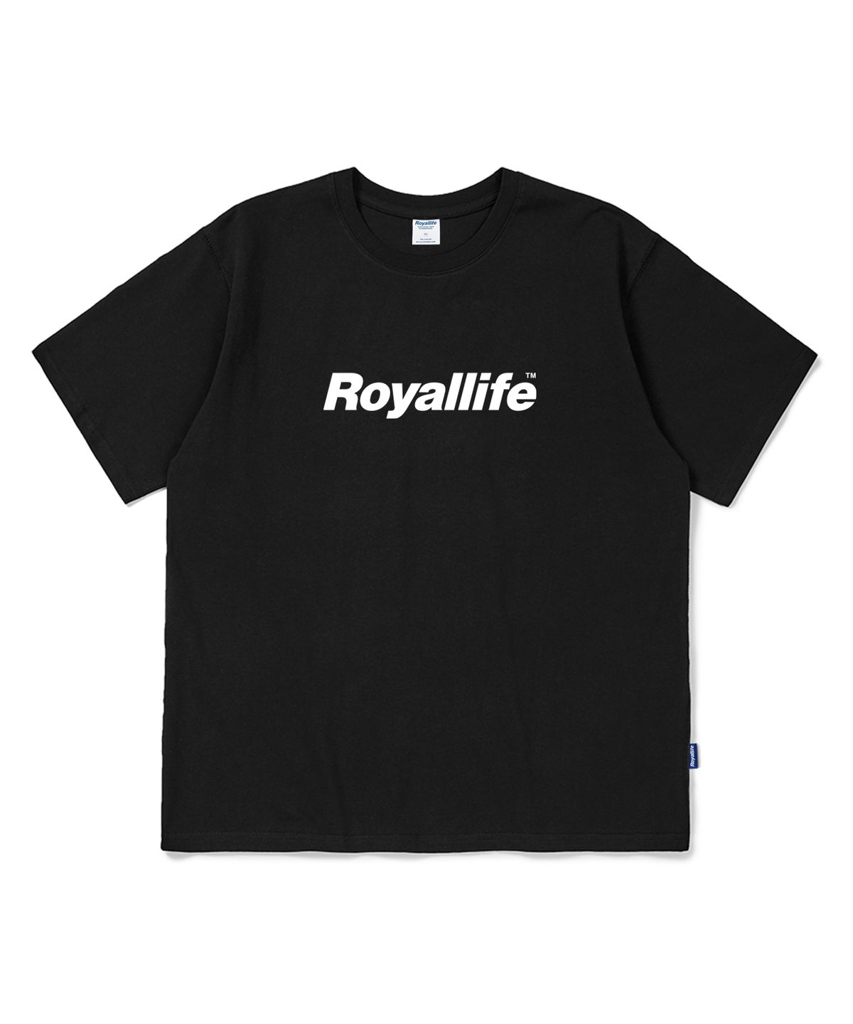 로얄라이프(ROYALLIFE) 오리지널 로고 오버핏 반팔티 (RL001 OG LOGO TEE) - BLACK