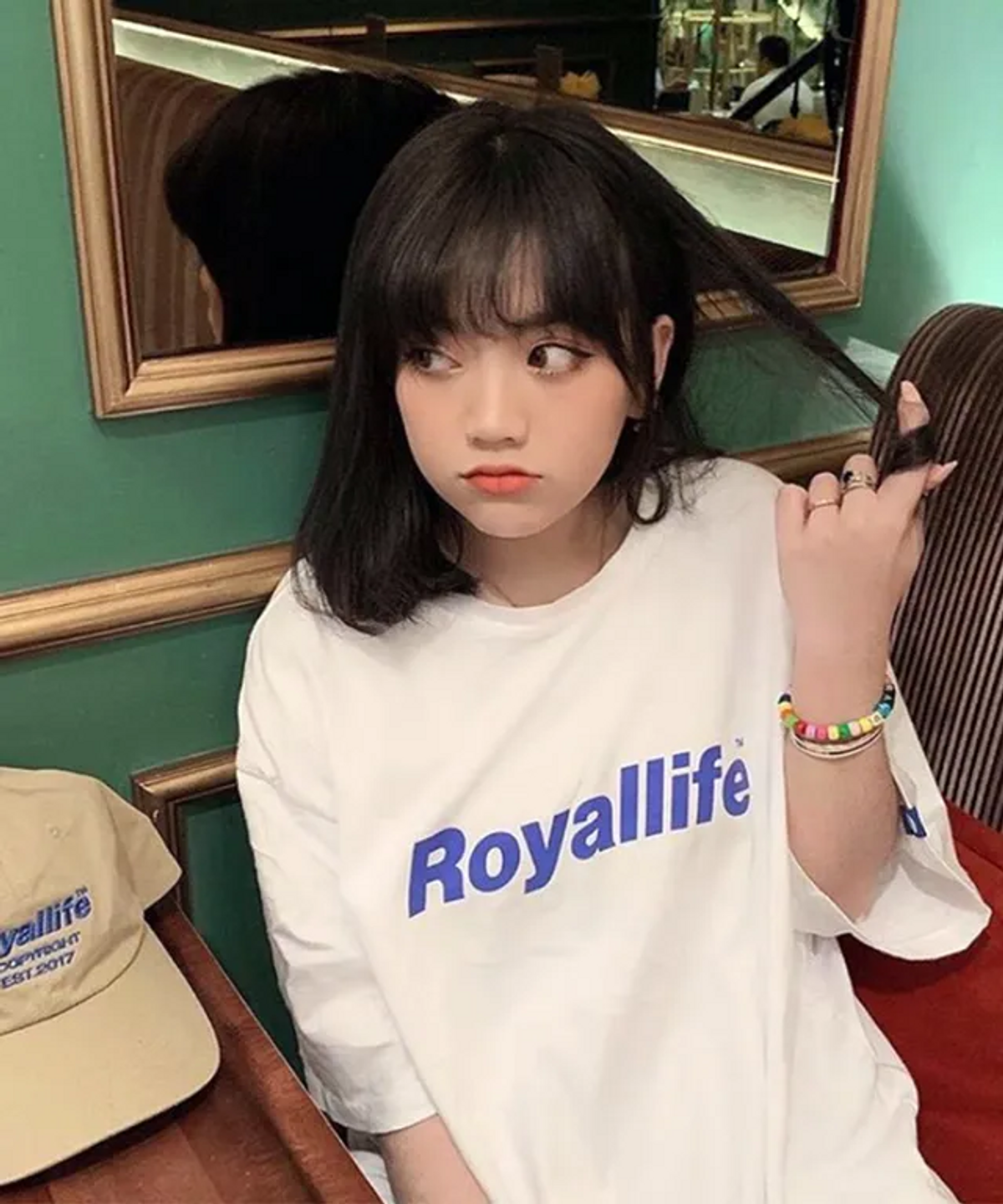 로얄라이프(ROYALLIFE) 오리지널 로고 오버핏 반팔티 (RL001 OG LOGO TEE) - WHITE