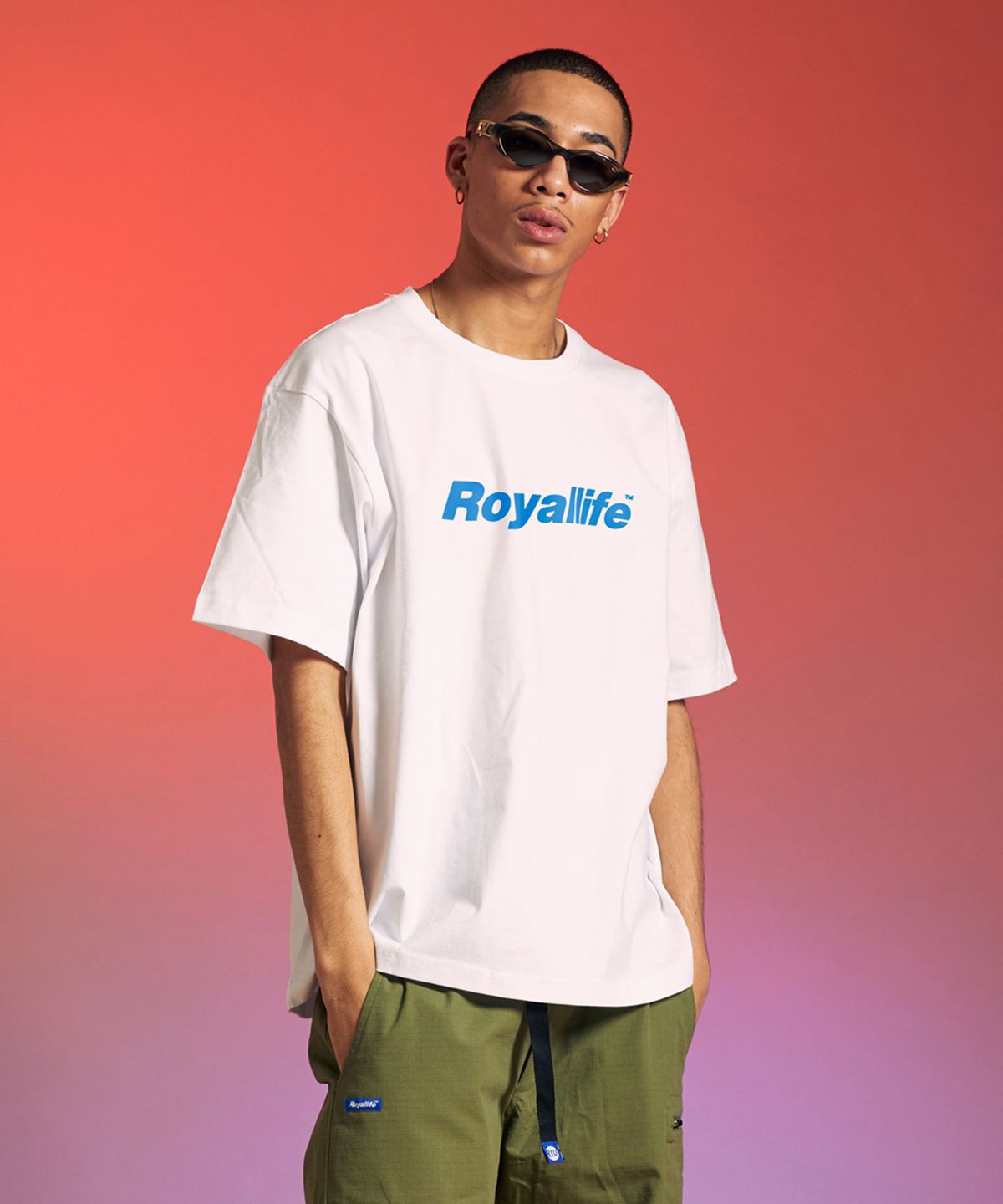 로얄라이프(ROYALLIFE) 오리지널 로고 오버핏 반팔티 (RL001 OG LOGO TEE) - WHITE
