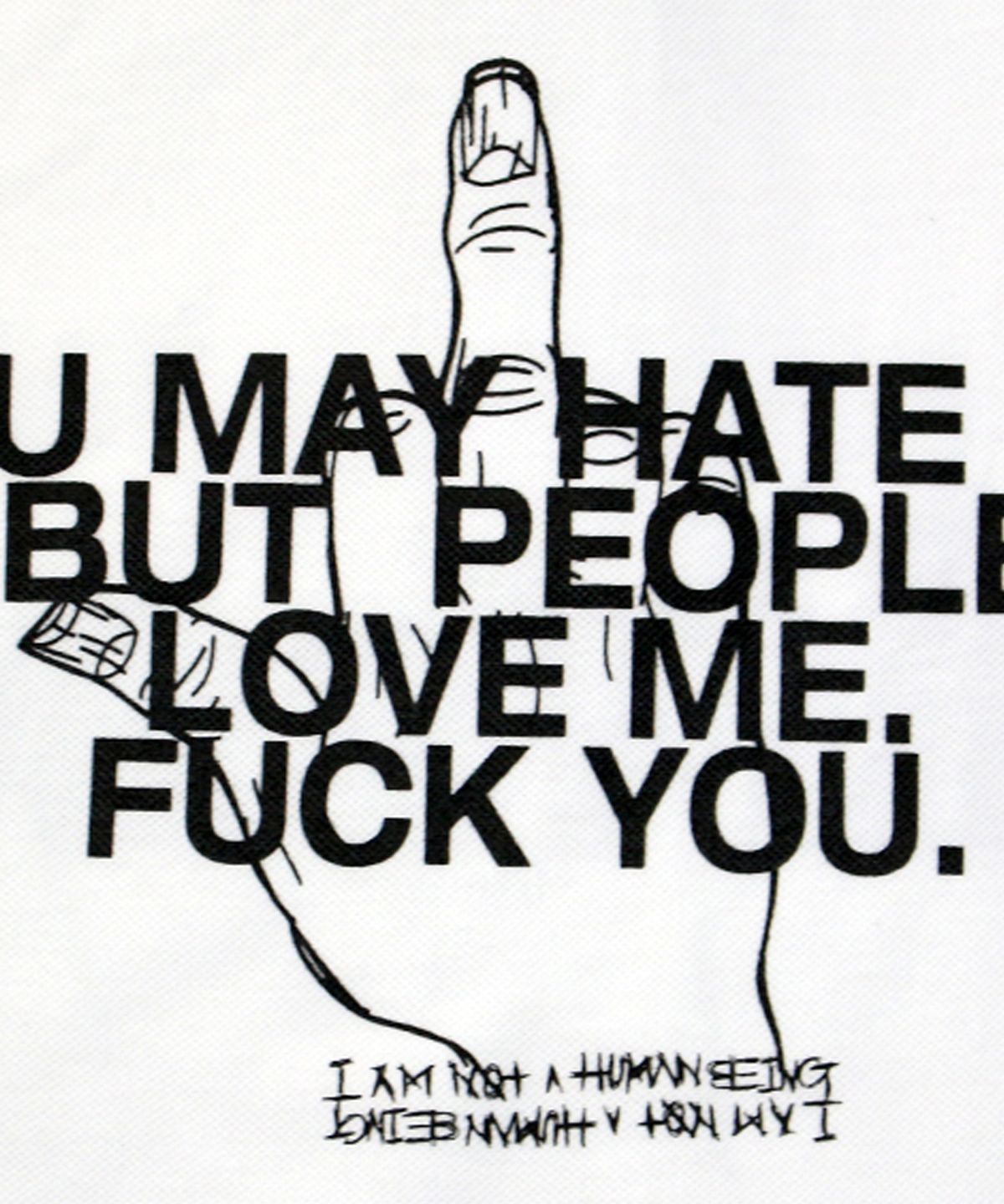 아임낫어휴먼비잉(I AM NOT A HUMAN BEING) But People Love Me PK Shirts - Red