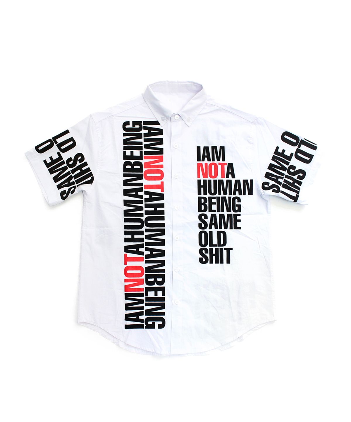 아임낫어휴먼비잉(I AM NOT A HUMAN BEING) But People Love Me Shirts - White