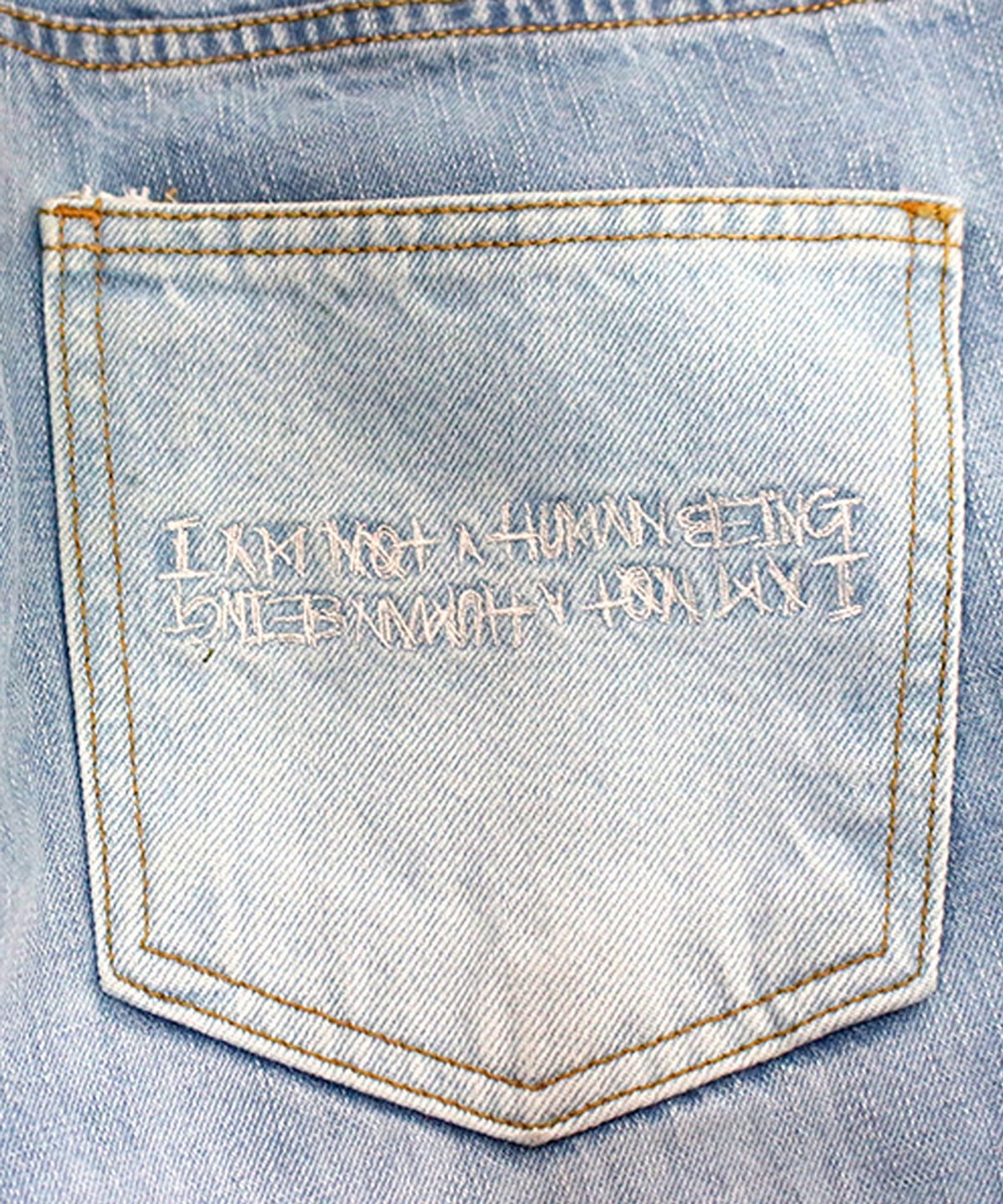 아임낫어휴먼비잉(I AM NOT A HUMAN BEING) Denim By Denimy Destroyed Jean - Sky Blue