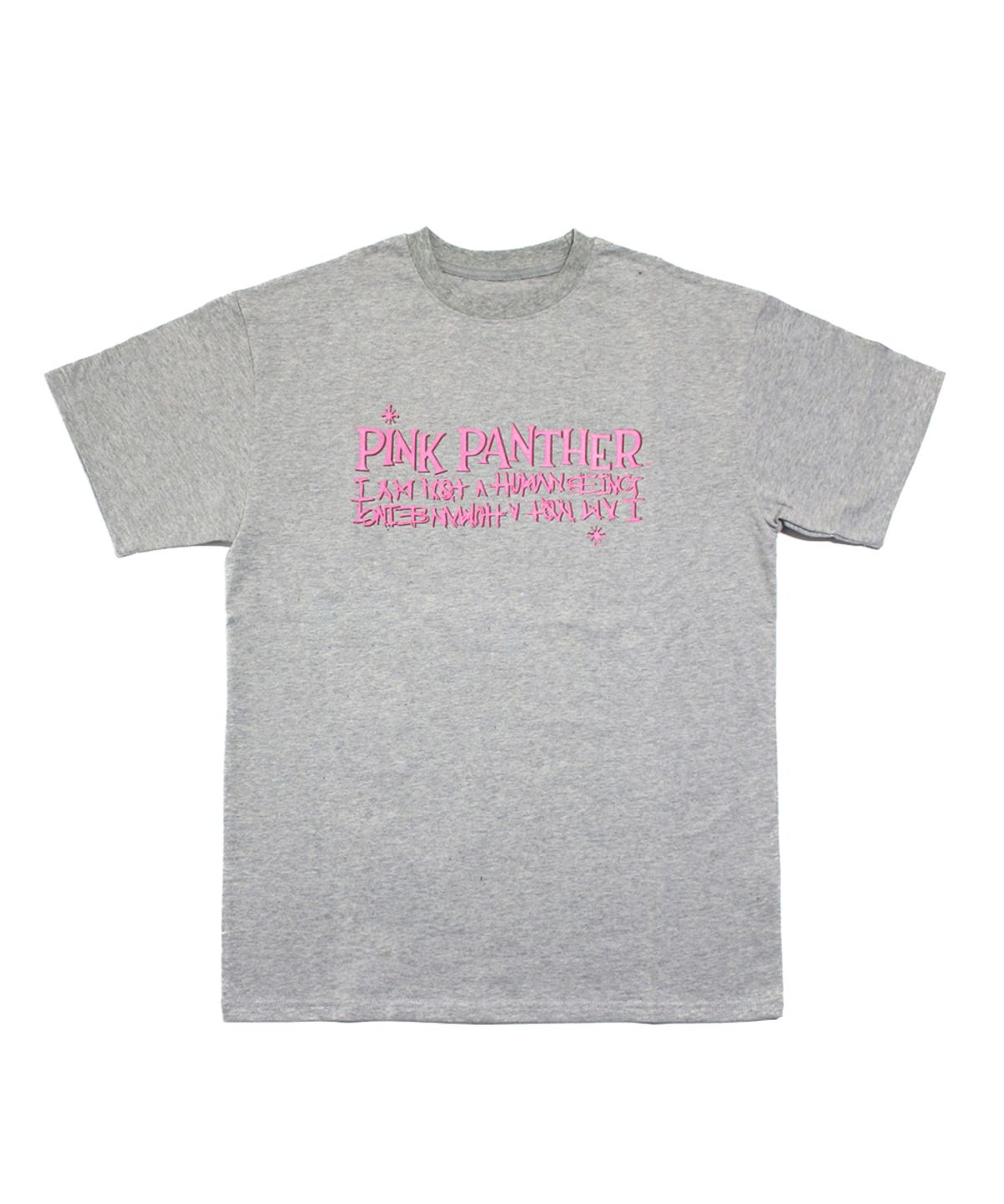 아임낫어휴먼비잉(I AM NOT A HUMAN BEING) HBXPP Pink Panther Mixed Basic Logo2 T-Shirt - Grey