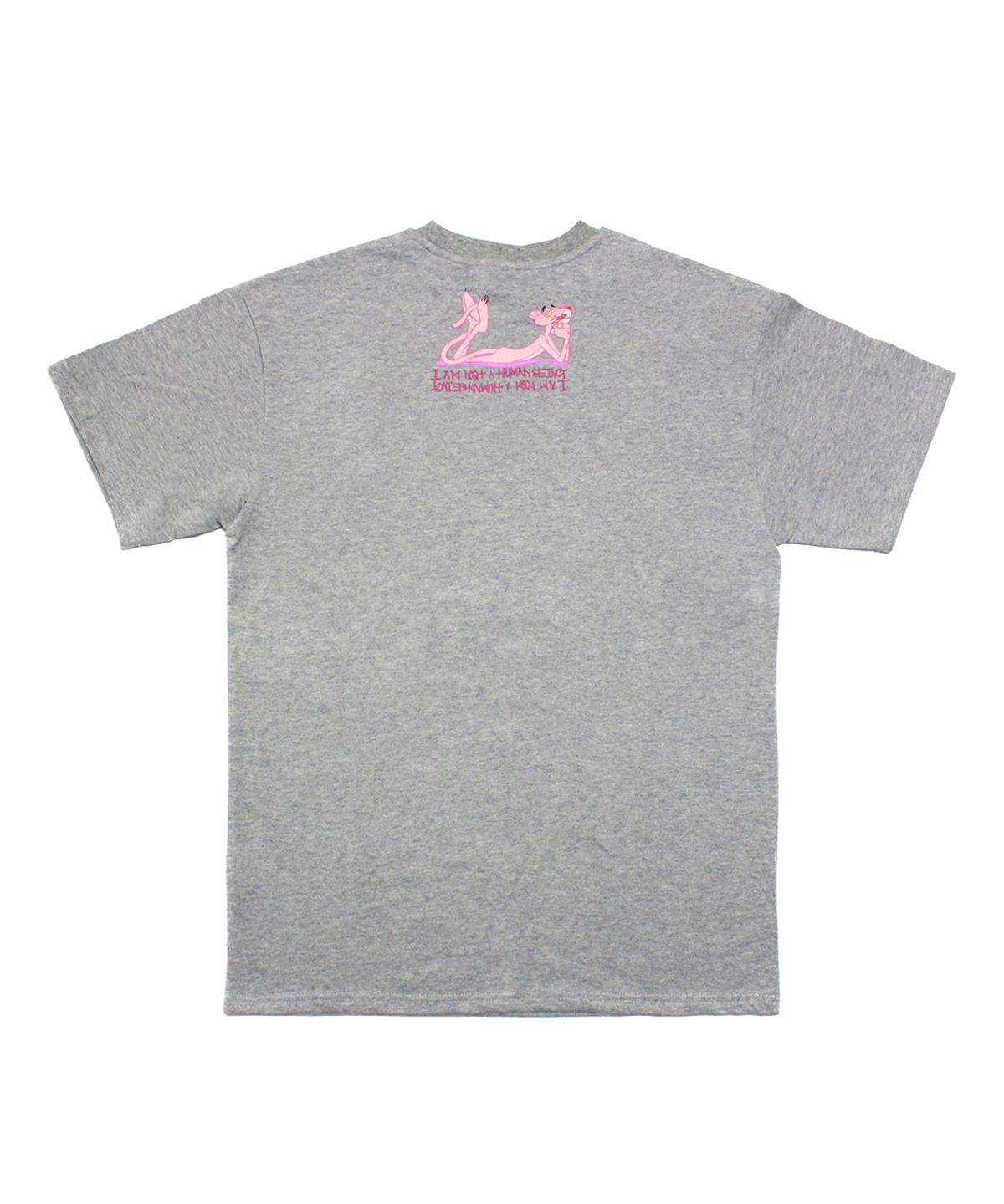 아임낫어휴먼비잉(I AM NOT A HUMAN BEING) HBXPP Pink Panther Mixed Basic Logo2 T-Shirt - Grey