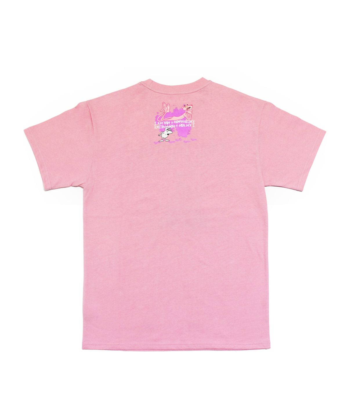 아임낫어휴먼비잉(I AM NOT A HUMAN BEING) HBXPP Pink Panther And White Man T-Shirt - Pink