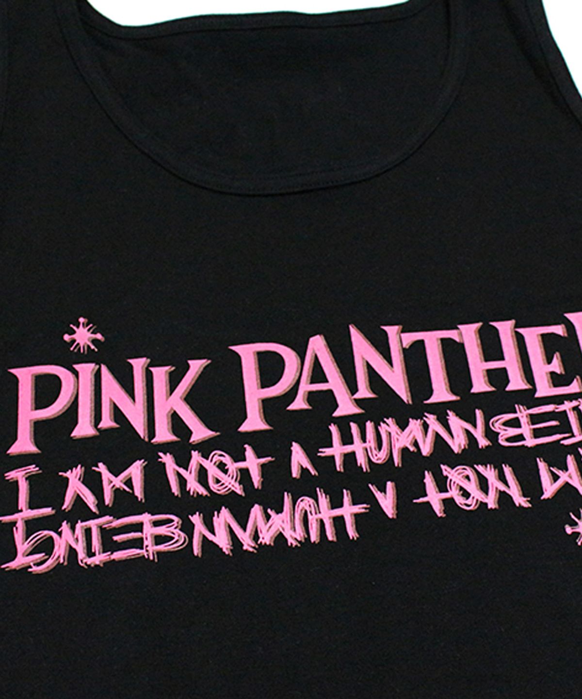 아임낫어휴먼비잉(I AM NOT A HUMAN BEING) HBXPP Mixed Basic Logo 2 Tank Top - Black