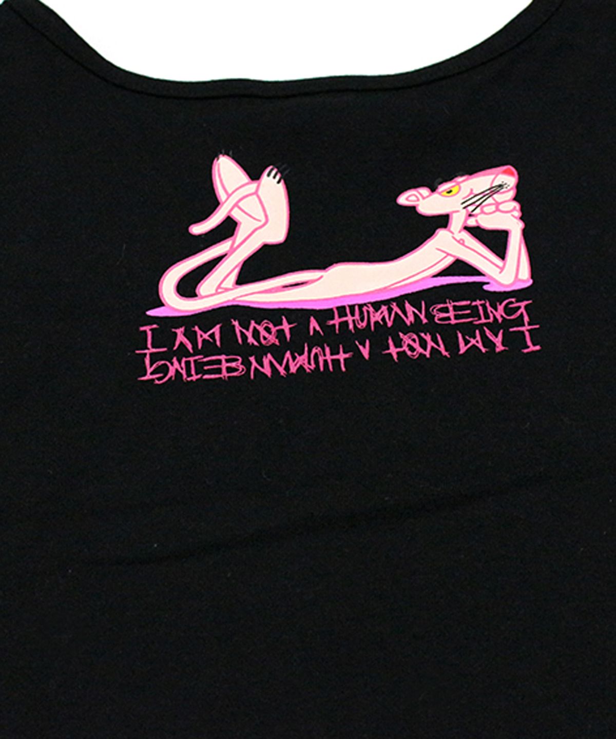 아임낫어휴먼비잉(I AM NOT A HUMAN BEING) HBXPP Mixed Basic Logo 2 Tank Top - Black