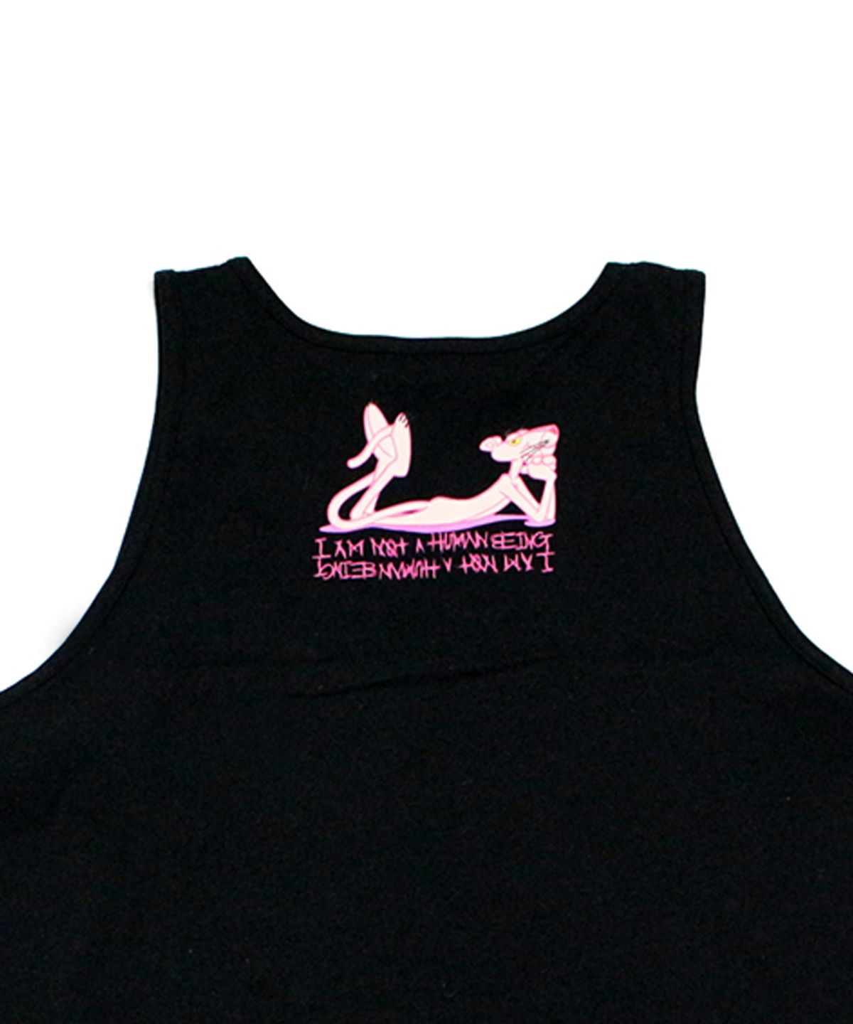 아임낫어휴먼비잉(I AM NOT A HUMAN BEING) HBXPP Mixed Basic Logo 2 Tank Top - Black