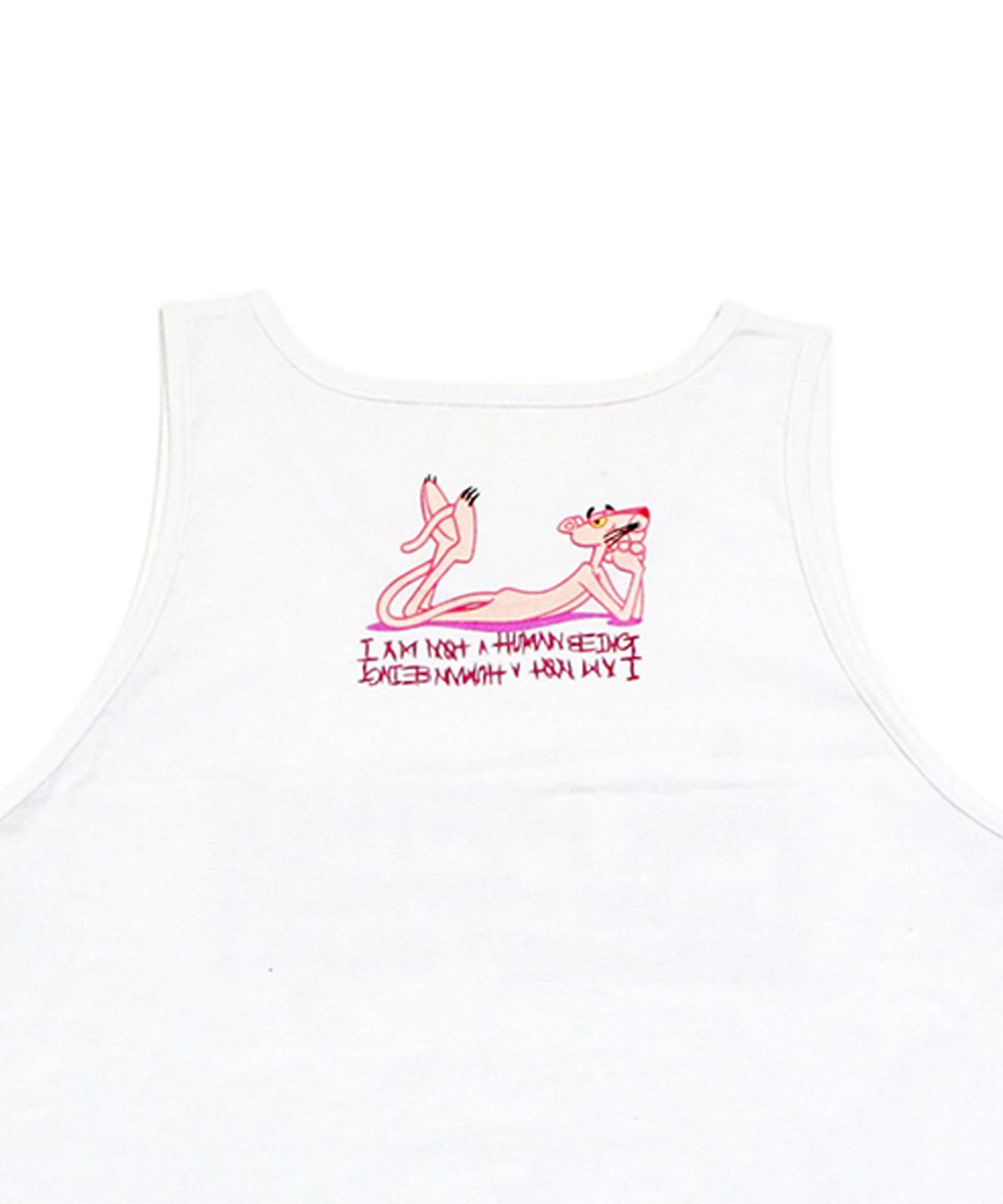 아임낫어휴먼비잉(I AM NOT A HUMAN BEING) HBXPP Mixed Basic Logo 2 Tank Top - White