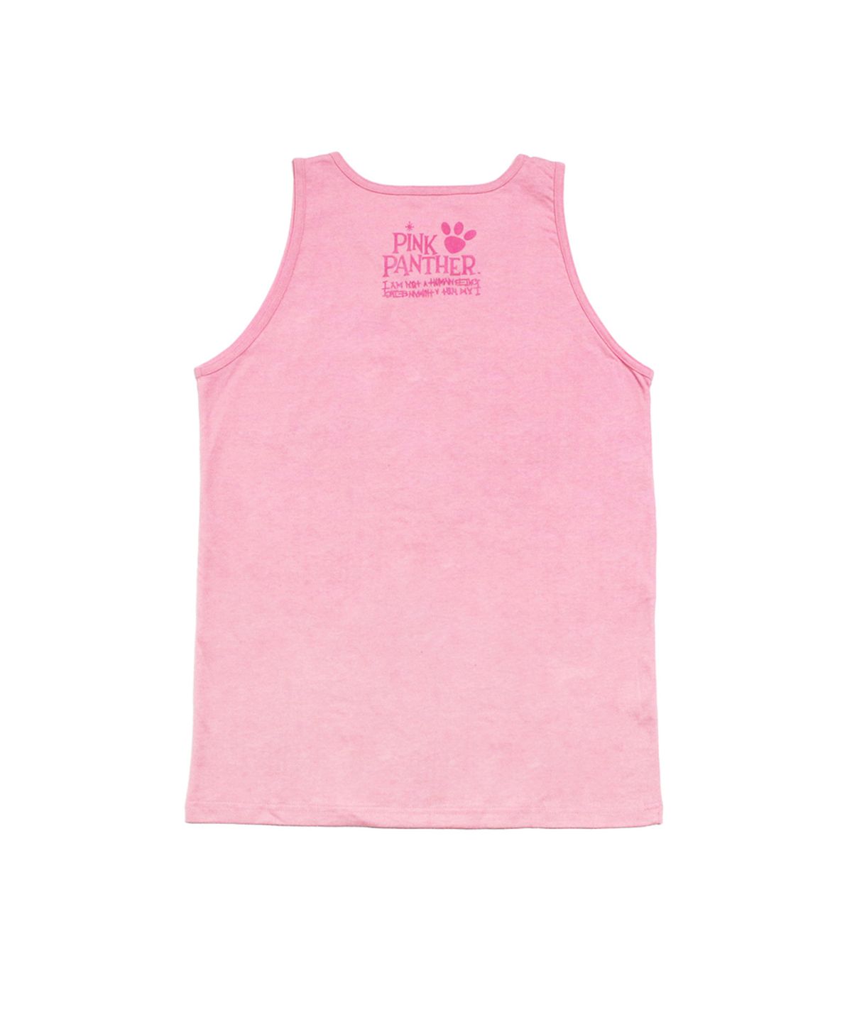 아임낫어휴먼비잉(I AM NOT A HUMAN BEING) HBXPP Pink Panther Leaning Against Our Logo Tank Top - Pink