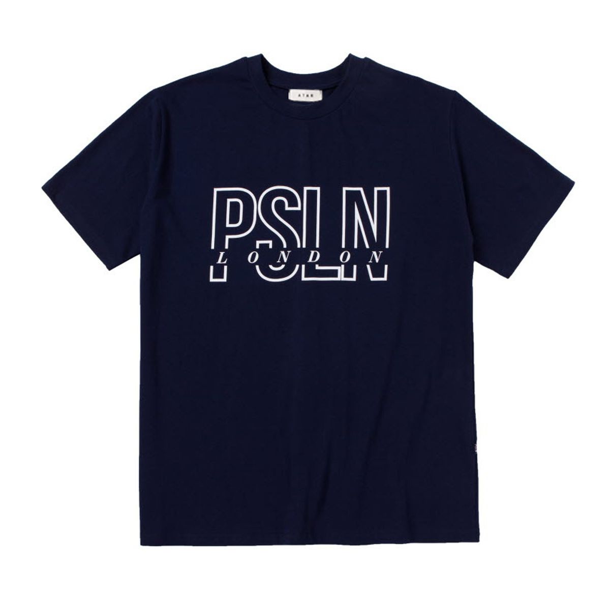 아타르(ATAR) psln 런던 오버핏 반팔티셔츠 네이비 남녀공용
