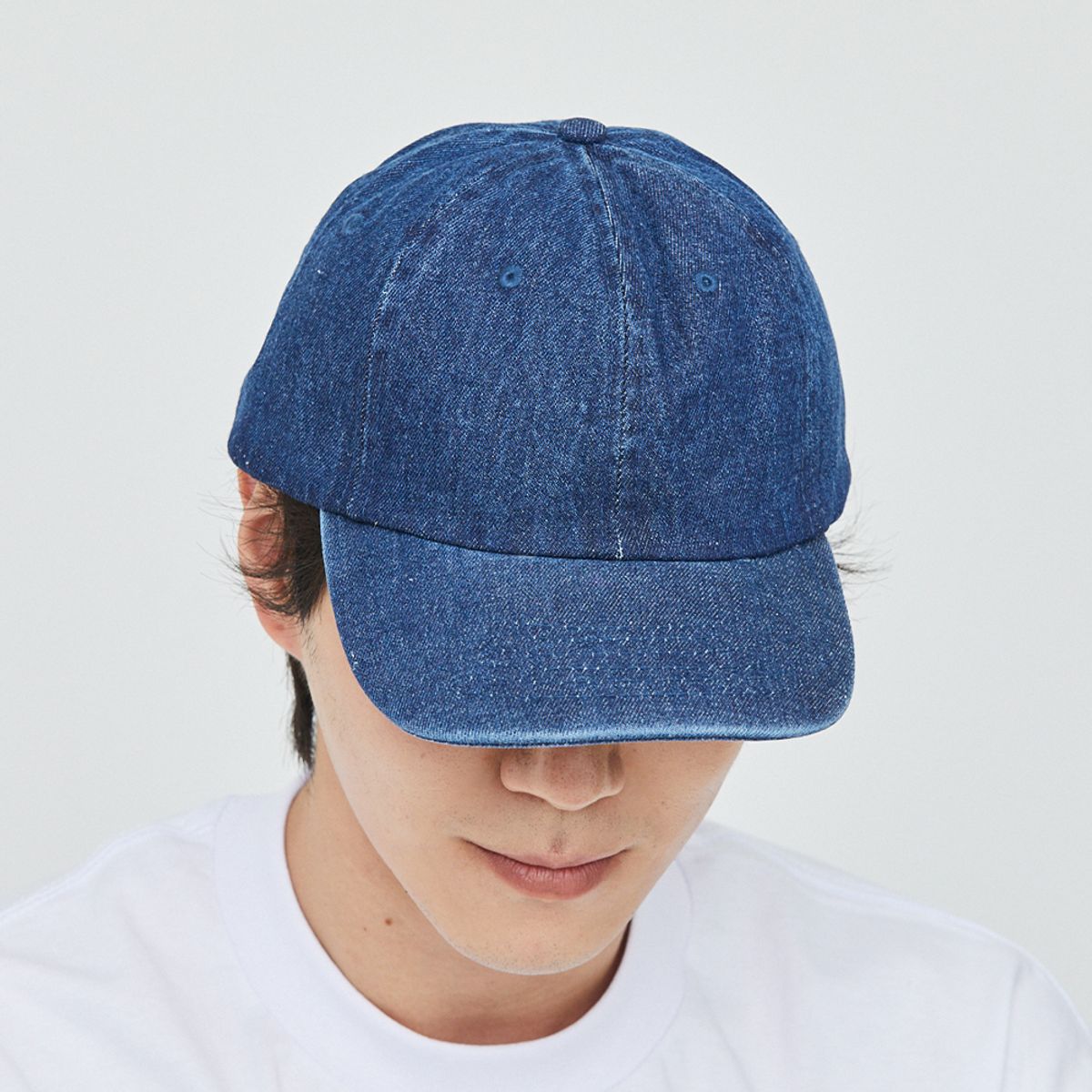 뉴해튼(NEWHATTAN) 데님 볼캡 (darkblue)