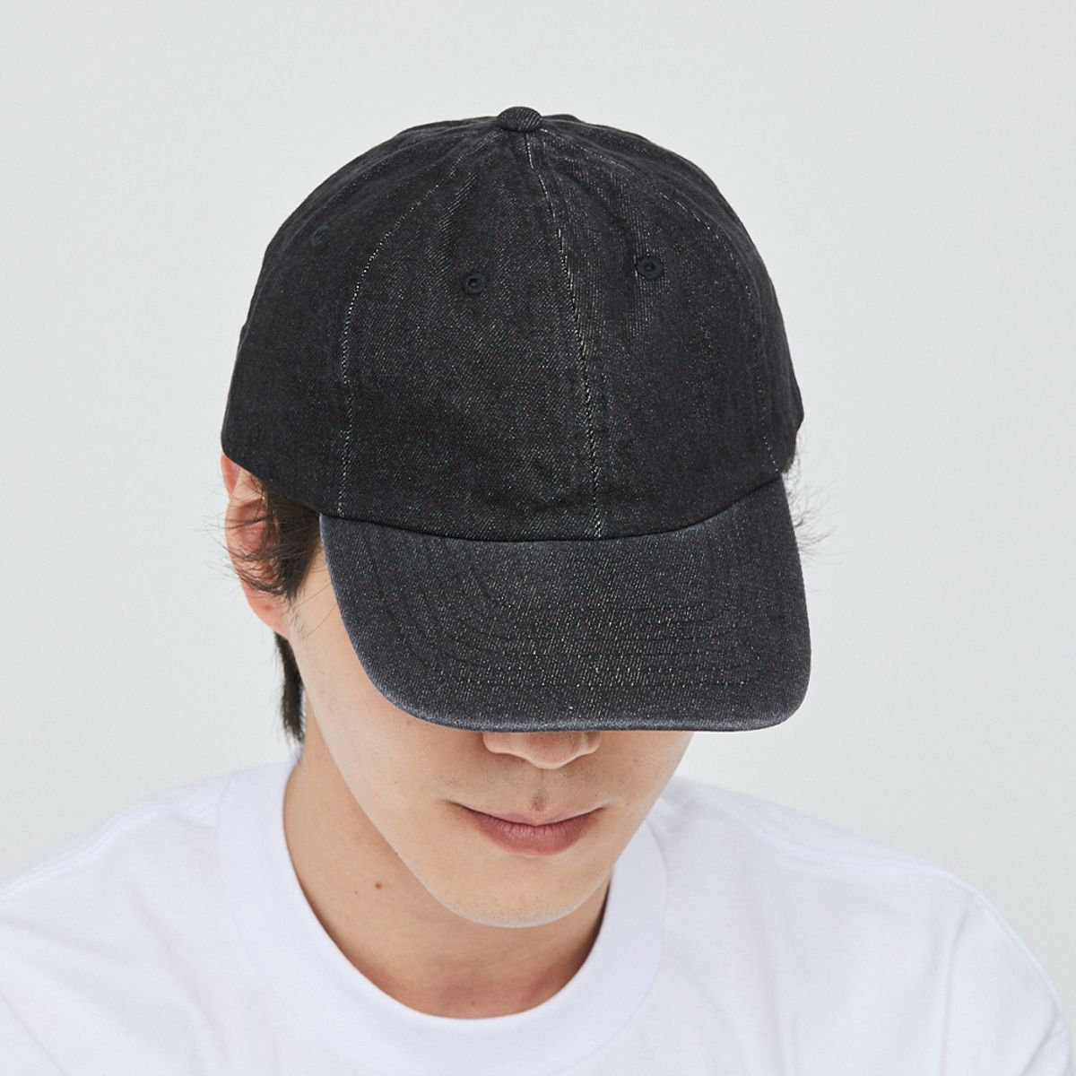 뉴해튼(NEWHATTAN) 데님 볼캡 (black)
