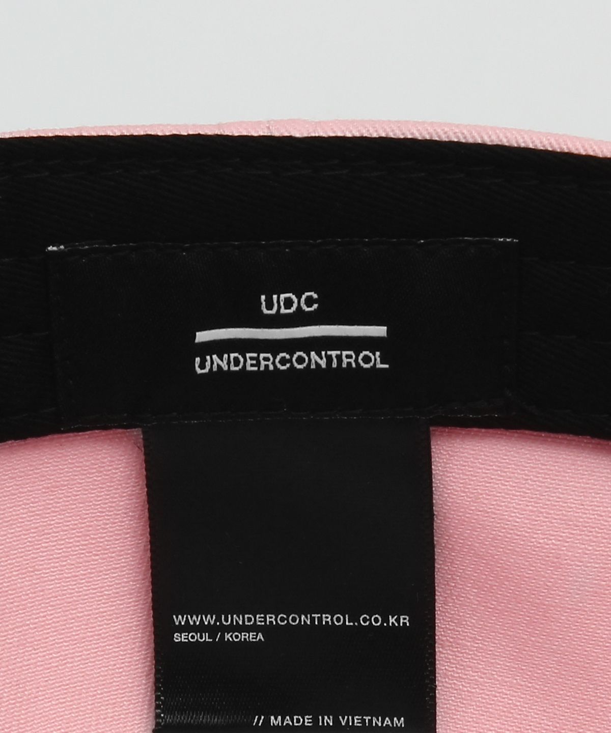 언더컨트롤(UNDERCONTROL) 코튼 로고 볼캡 OG / AUTHENTIC B B / PINK