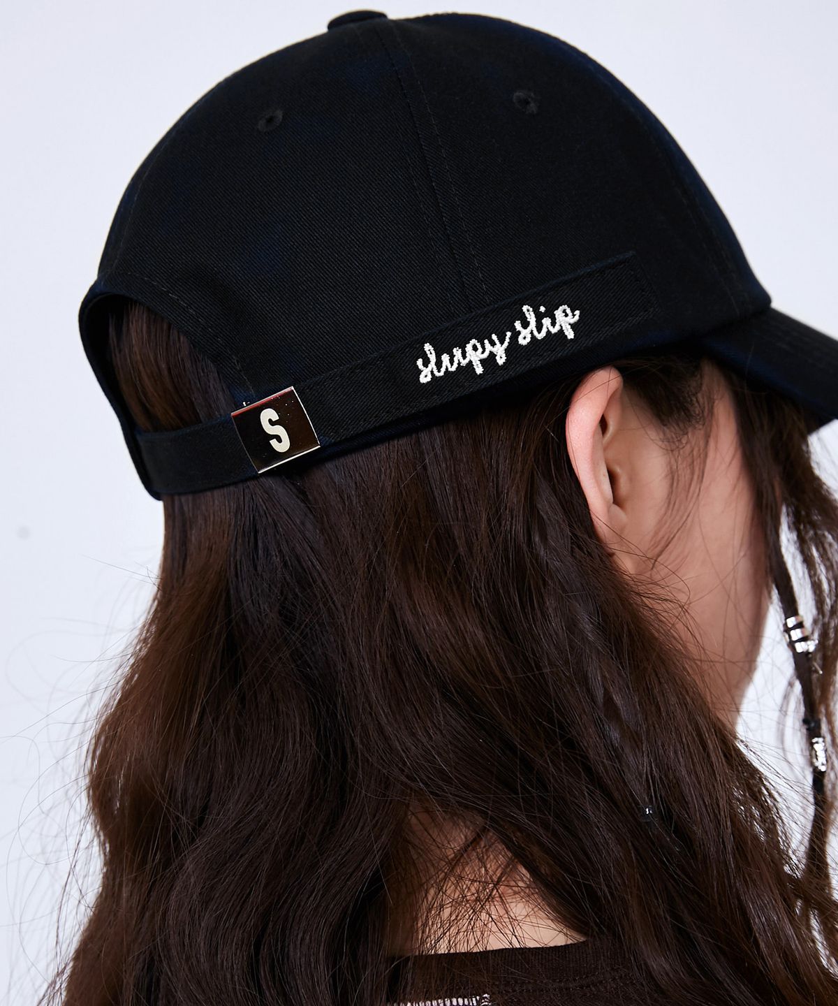 슬리피슬립(SLEEPYSLIP) [unisex]SLEEPING COTTON BLACK BALL CAP