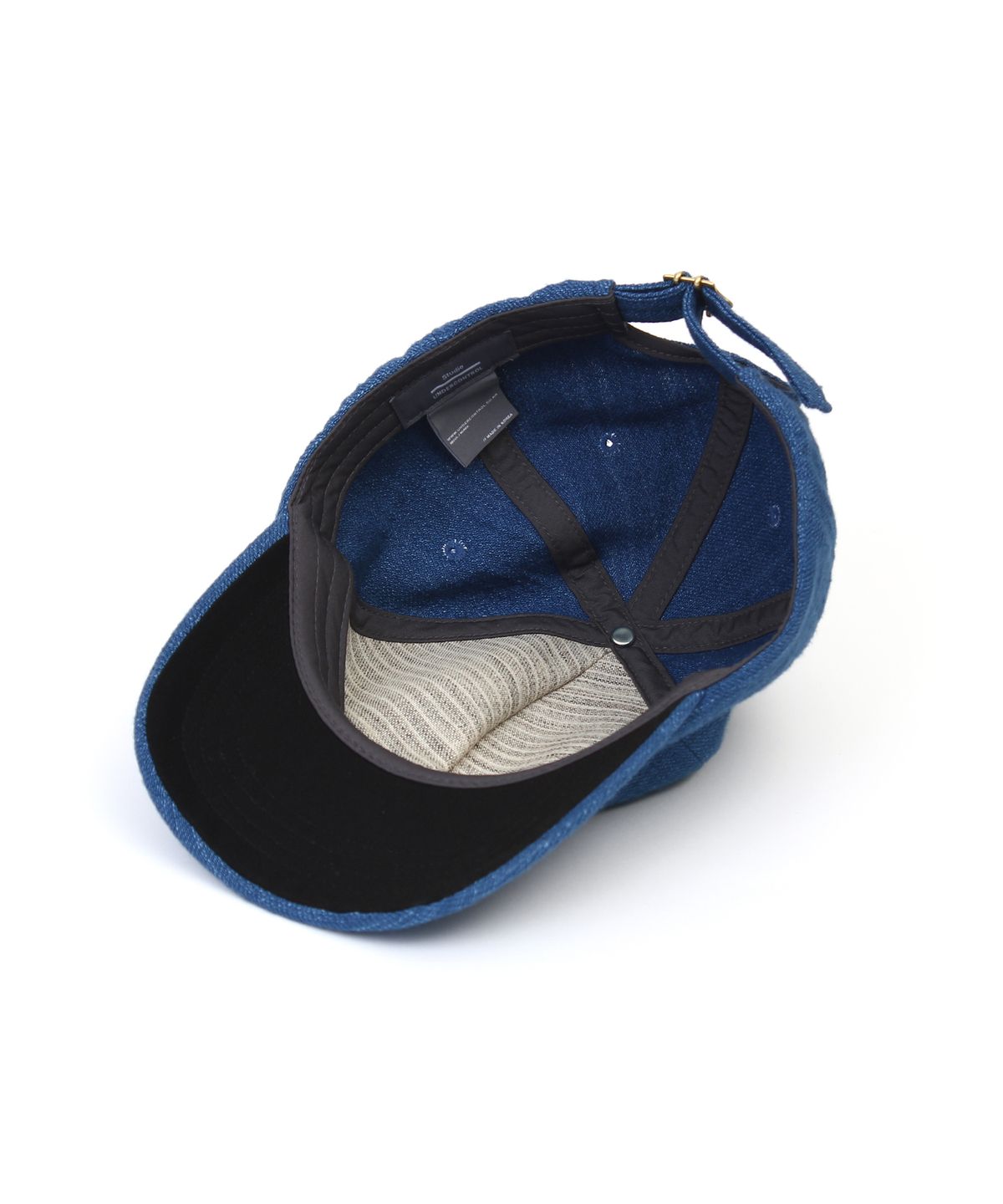언더컨트롤 스튜디오(UNDERCONTROL STUDIO) 인디고 데님 데일리 캐주얼 남녀공용 야구모자 6PANNEL BALL CAP / JERSEY INDIGO / L DENIM