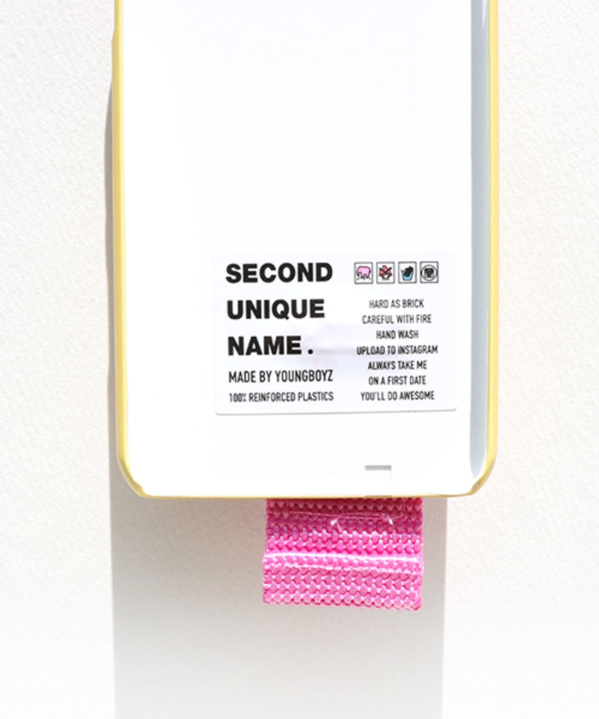 세컨드유니크네임(SECOND UNIQUE NAME) SUN CASE FINGER hood YELLOW (NYLON)