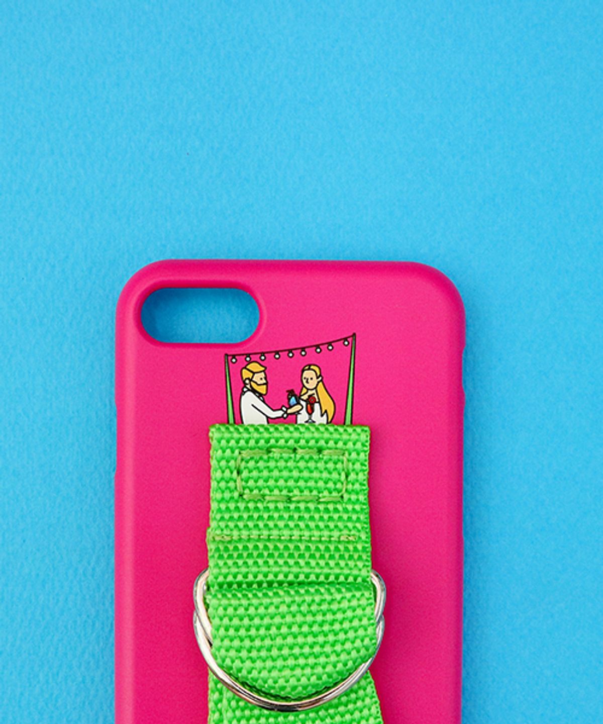 세컨드유니크네임(SECOND UNIQUE NAME) SUN CASE HOTPINK YELLOW GREEN (ILLUST)