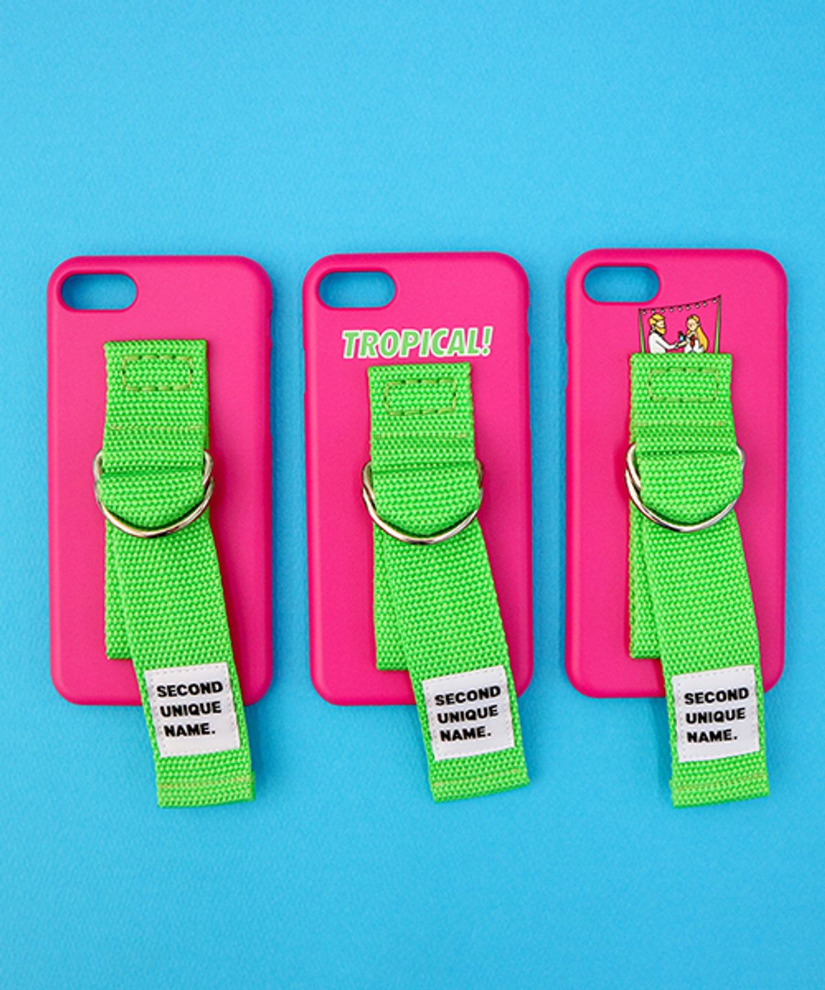세컨드유니크네임(SECOND UNIQUE NAME) SUN CASE HOTPINK YELLOW GREEN (NONE)