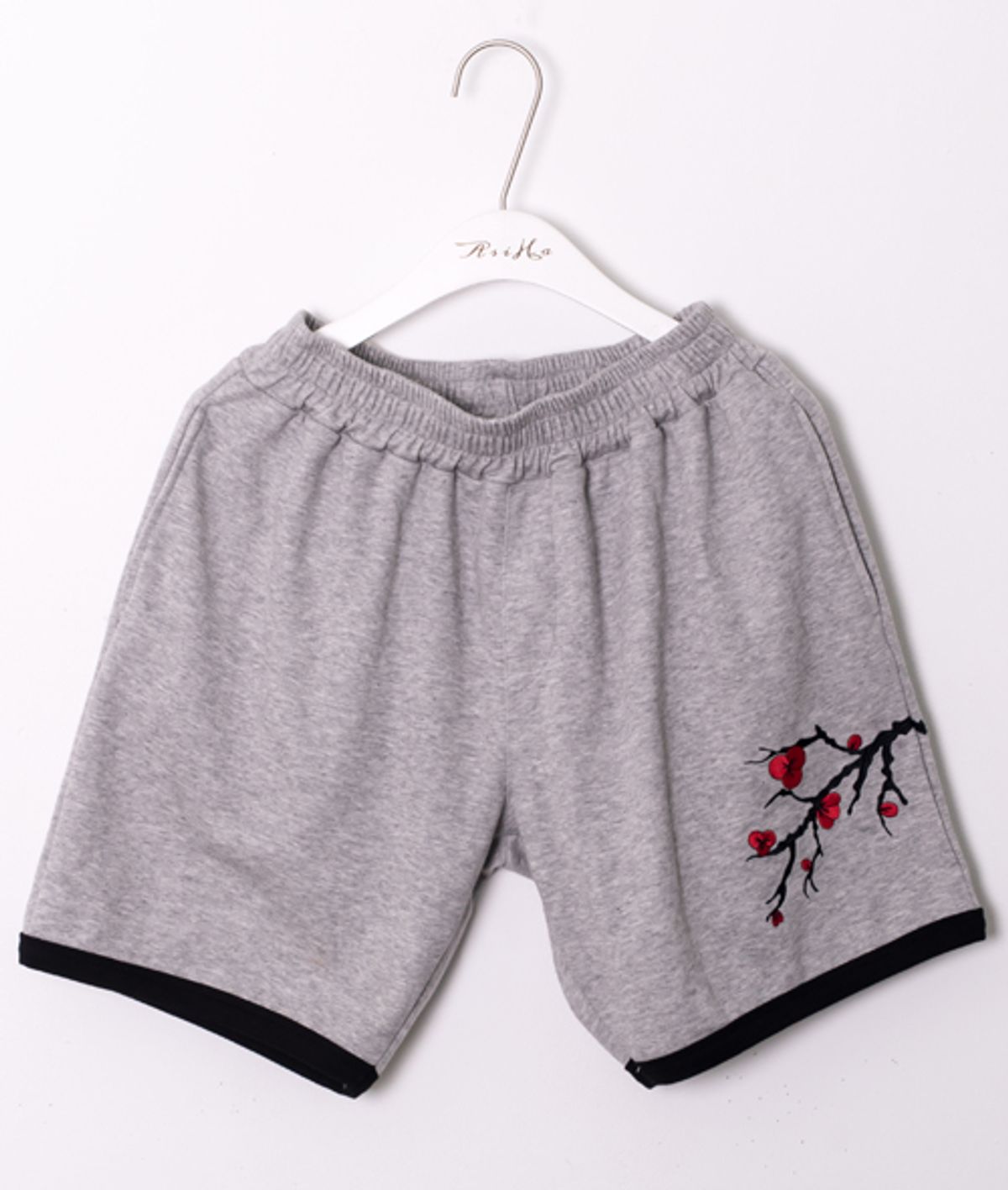 아시하(ASIHA) M [S/S] AsiHa 매화자수 반바지 Gray