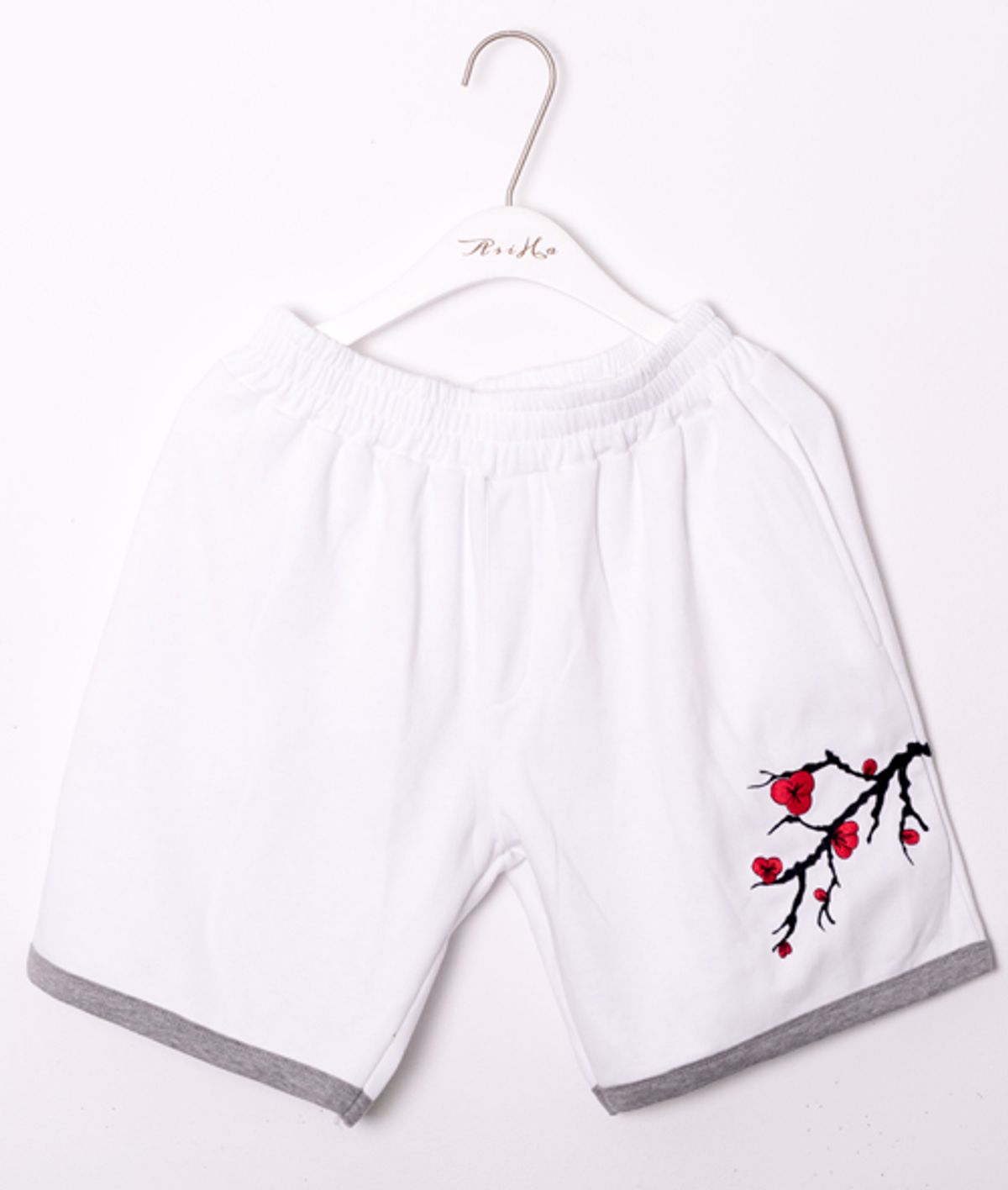 아시하(ASIHA) M [S/S] AsiHa 매화자수 반바지 White