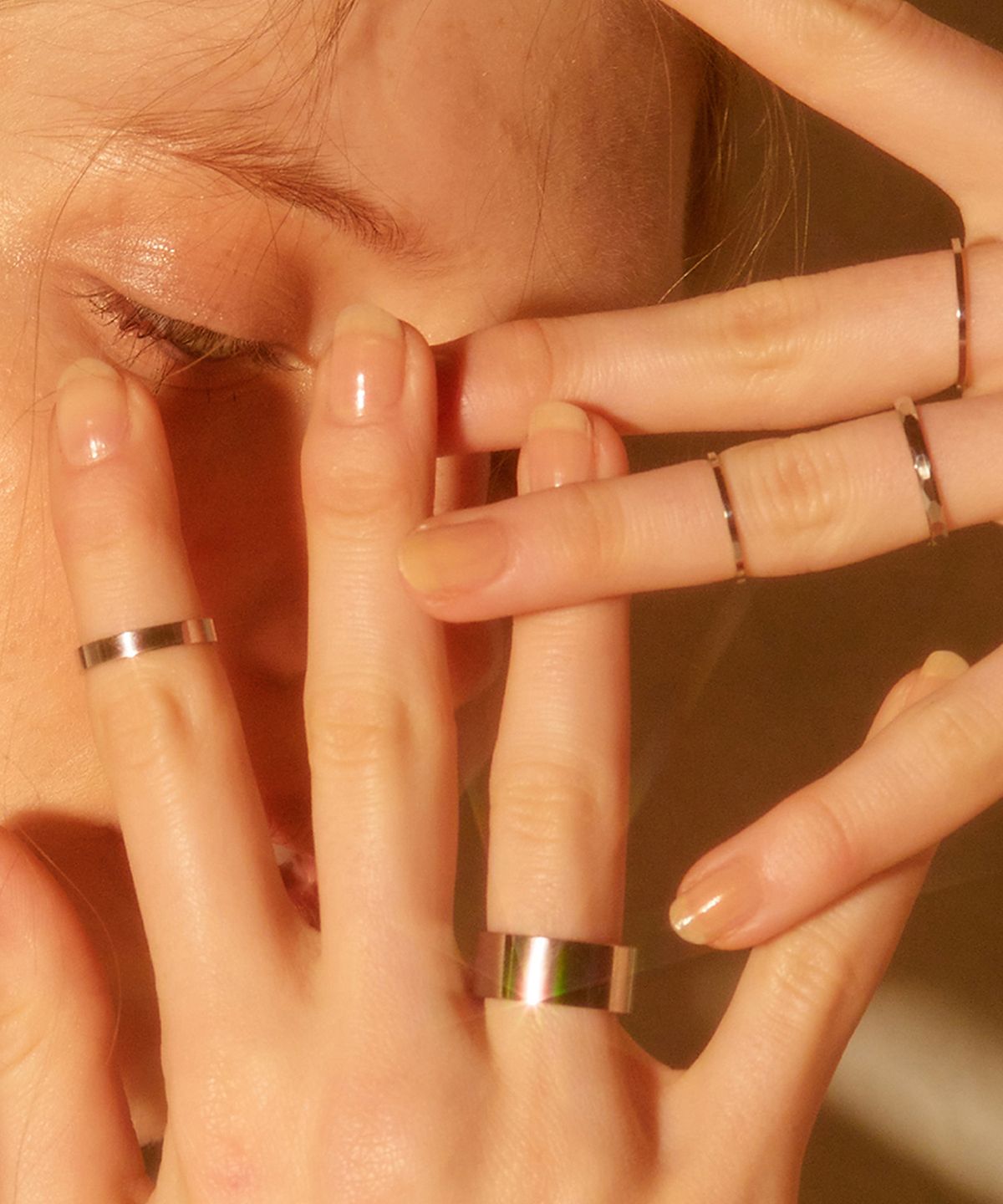 원이너프(ONE ENOUGH) Surgical Steel Enough Set Rings For Women