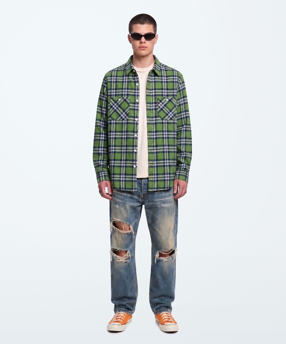 언더에어(UNDERAIR) [오버핏] ADVANTAGE RULE CHECK SHIRTS (3 COLOR)