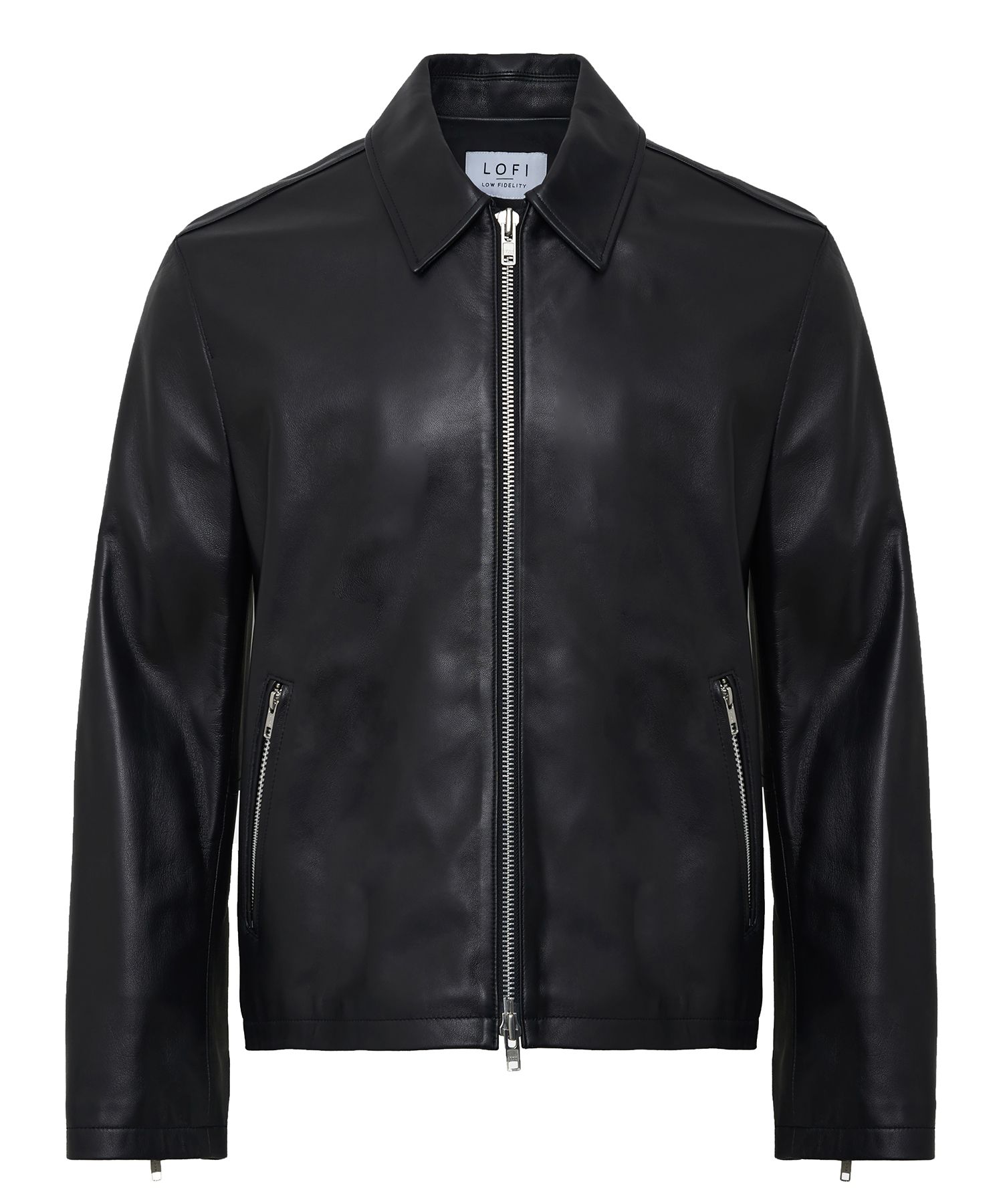 MUSINSA | LOFI SINGLE MOTORCYCLE JACKET LAMB LEATHER (BLACK)