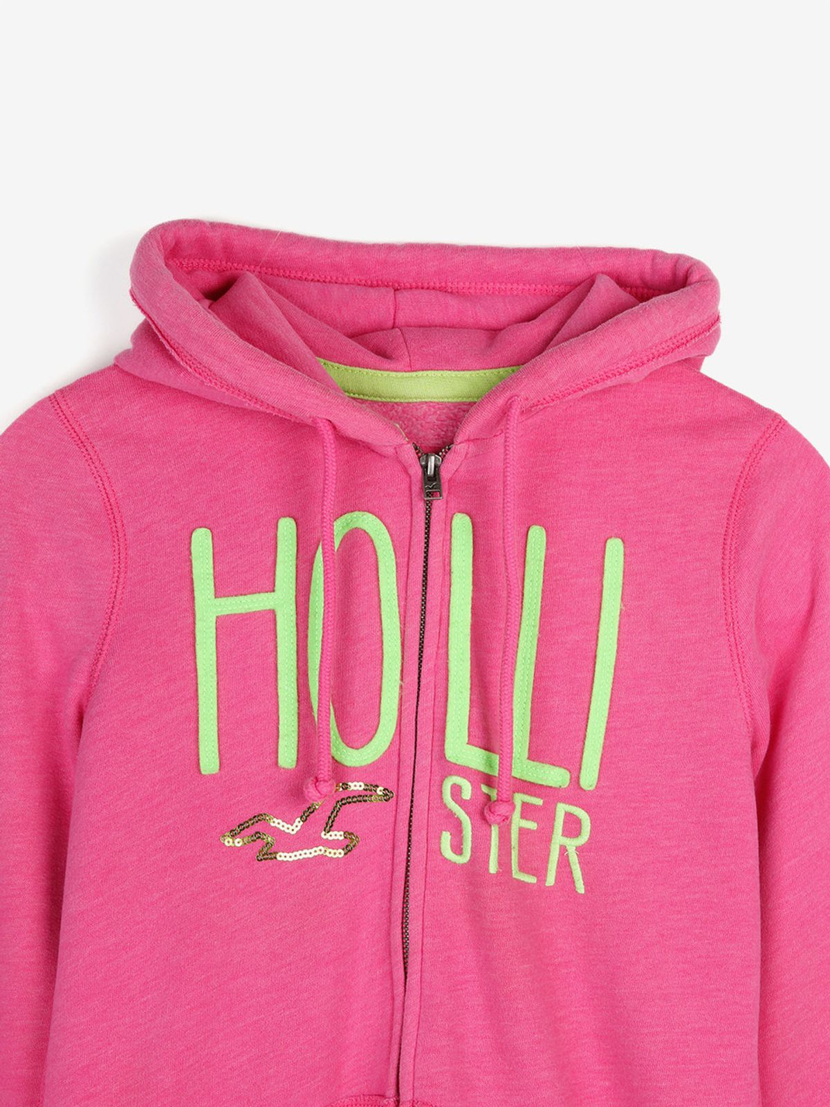 홀리스터(HOLLISTER) 로고 기모 후드집업