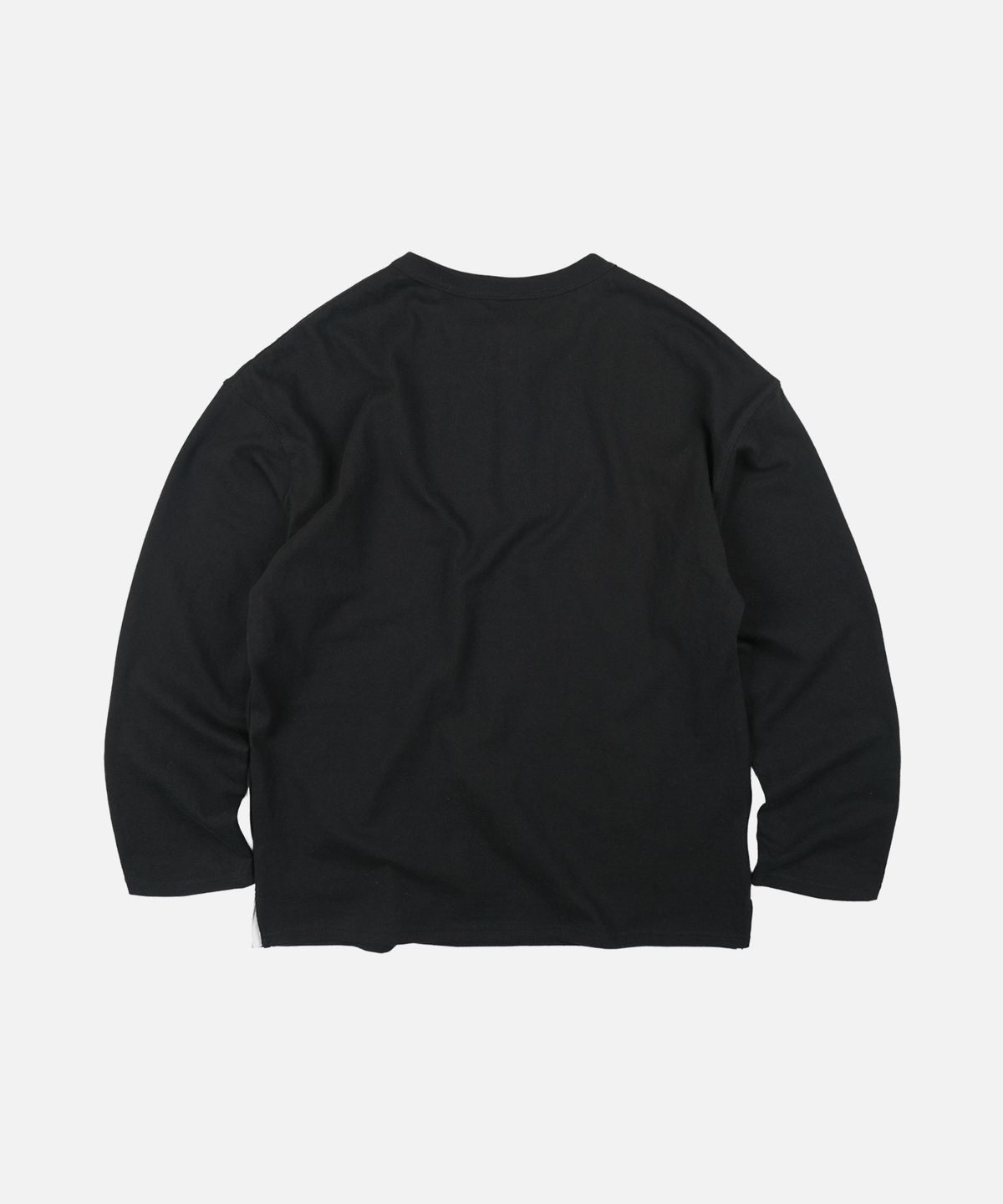 프리즘웍스(FRIZMWORKS) 10S SOLID HENLEY NECK TEE _ BLACK
