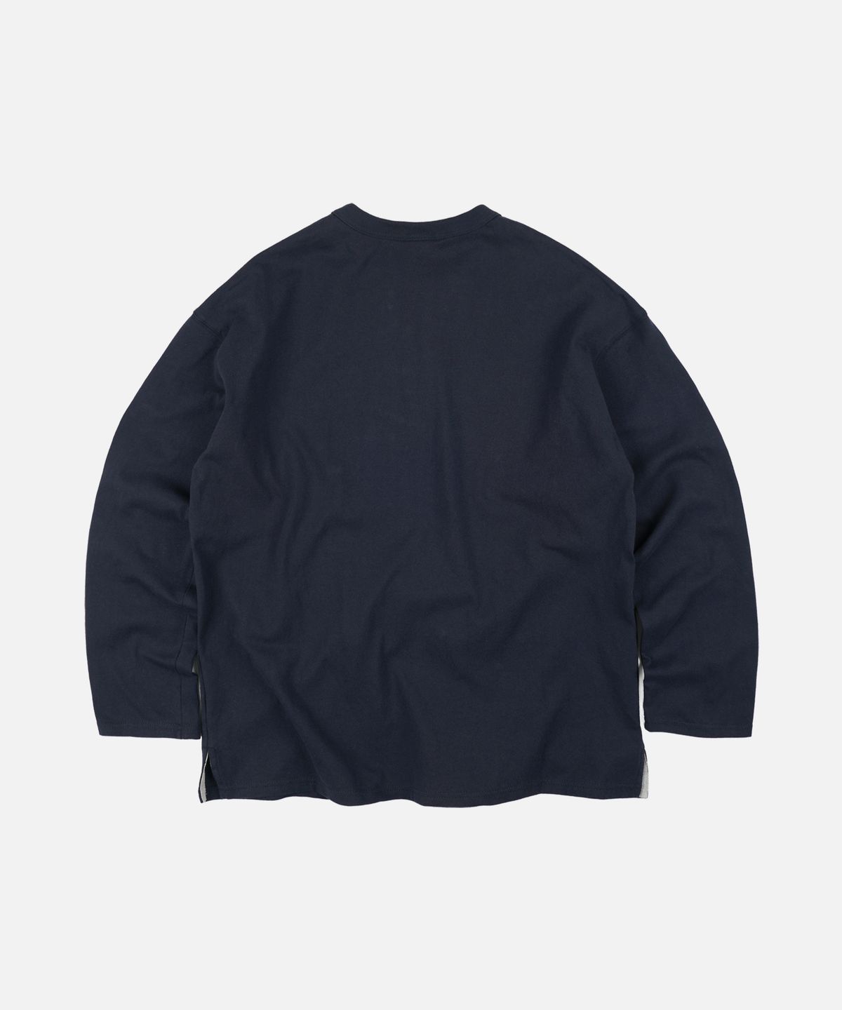 프리즘웍스(FRIZMWORKS) 10S SOLID HENLEY NECK TEE _ NAVY