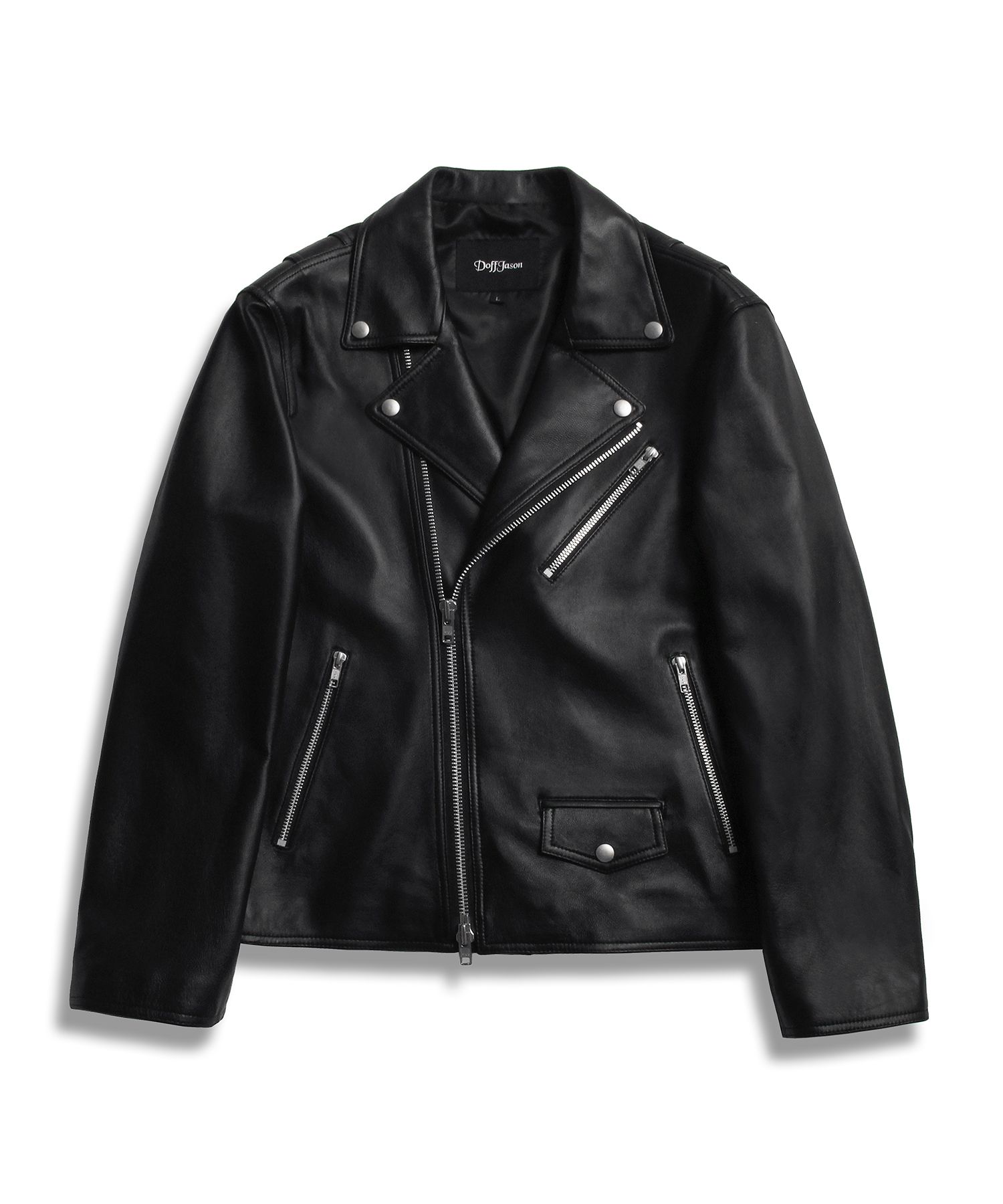 MUSINSA | DOFFJASON OVERSIZED VEGAN LEATHER SINGLE BREASTED