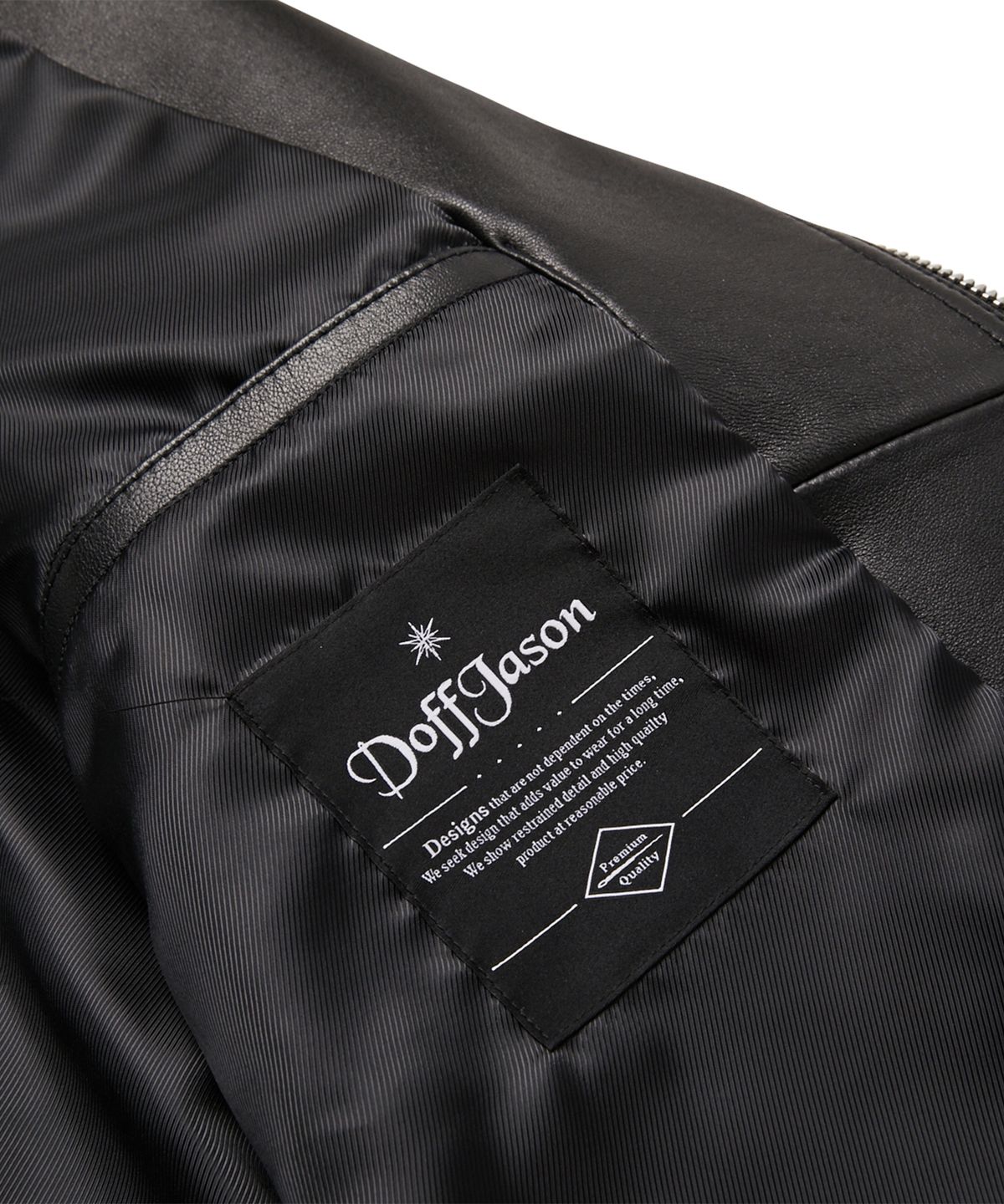 도프제이슨(DOFFJASON) 램스킨 100 라이더 자켓