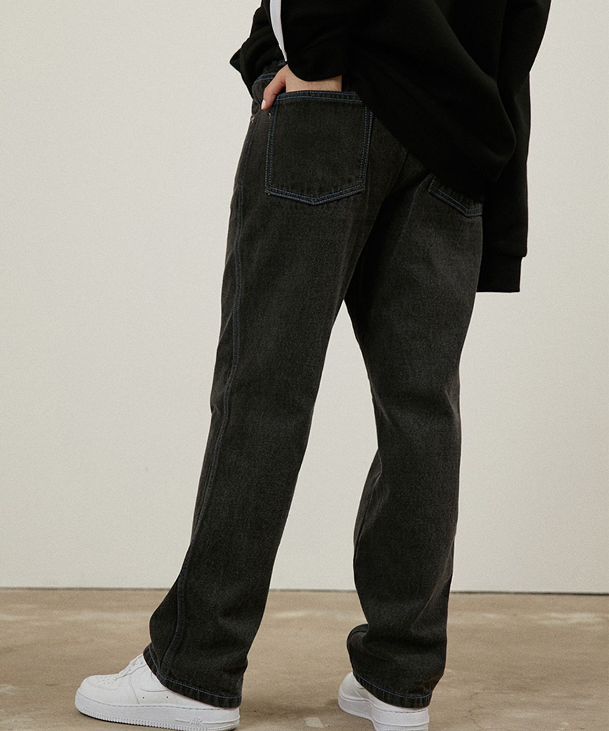 스텝온리(STAFFONLY) CLIMBER DENIM PANTS(BLACK)