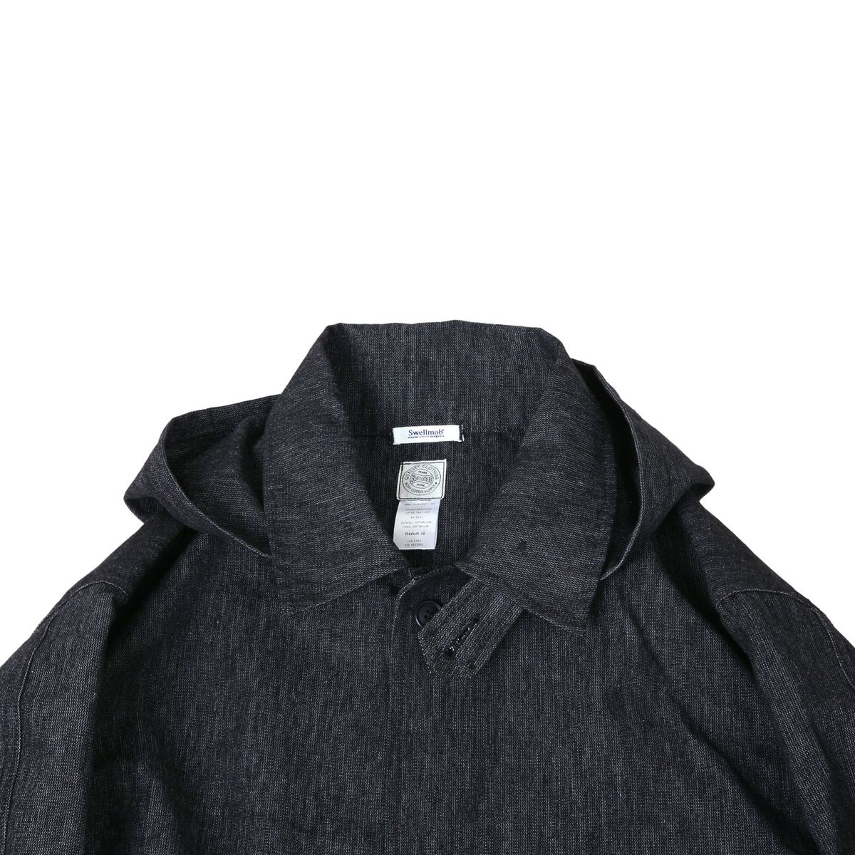 스웰맙(SWELLMOB) Swellmob hooded single coat -denim-