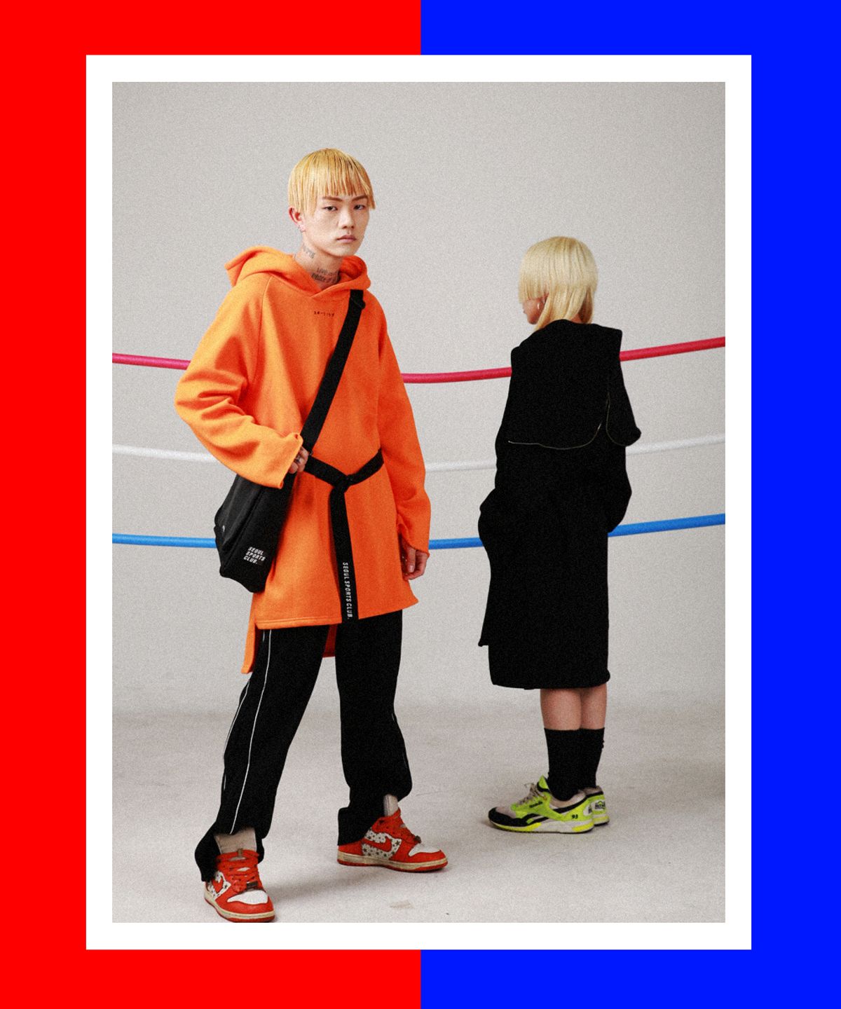 피피피(P.P.P) RAW SAILOR LONG HOODIE (ORANGE)