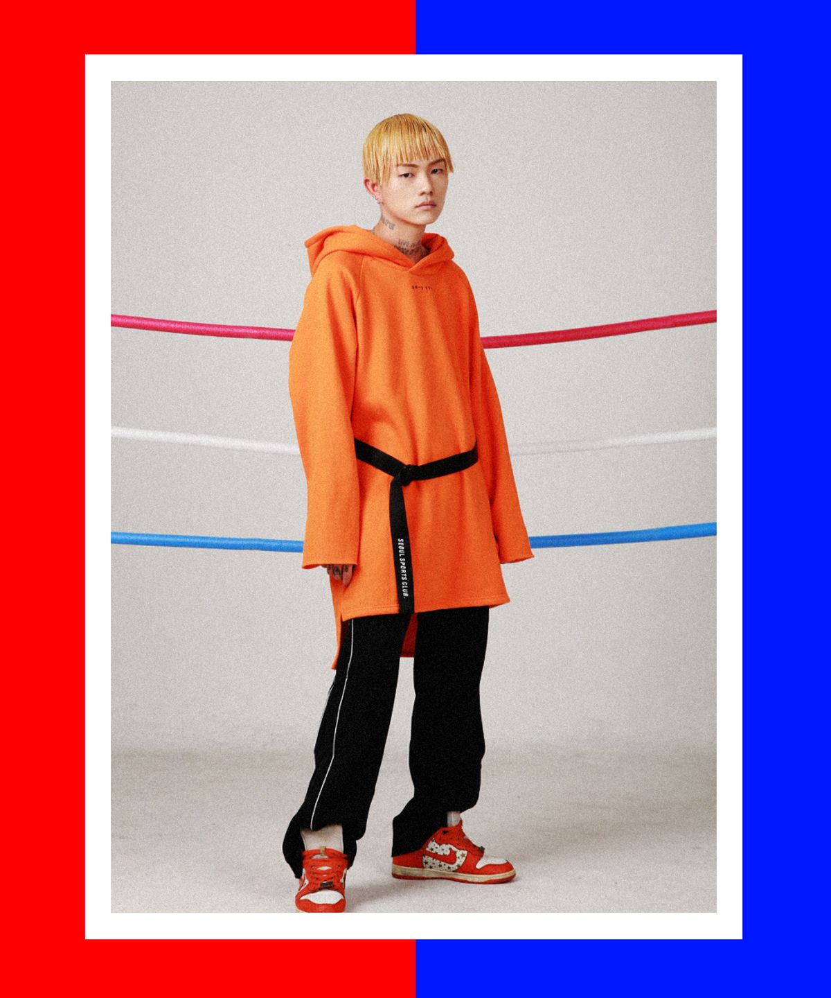 피피피(P.P.P) RAW SAILOR LONG HOODIE (ORANGE)