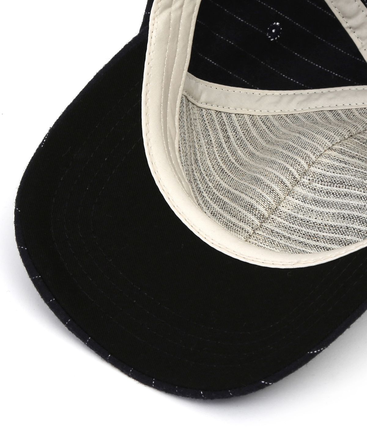 언더컨트롤 스튜디오(UNDERCONTROL STUDIO) 사계절 베이직 캐주얼 남녀공용 야구모자 6PANNEL BALL CAP / MODS PIN STRIPE / NAVY